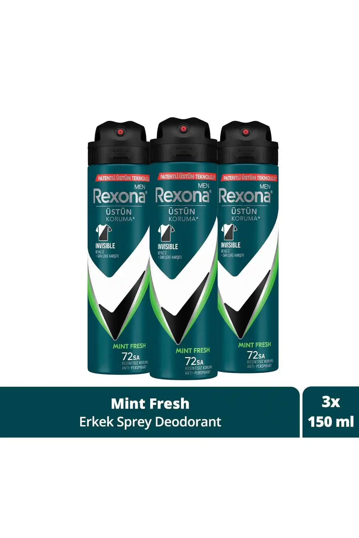 Rexona Men Erkek Sprey Deodorant: 72 Saat Kesintisiz Koruma ve Ferahlık