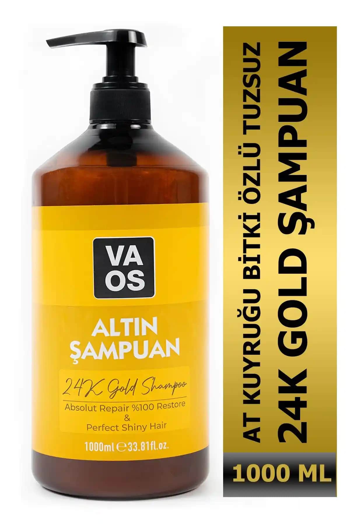 VAOS Tuzsuz Altın Şampuan ile Saç Dökülmesine Karşı Etkili ve Sağlıklı Çözüm