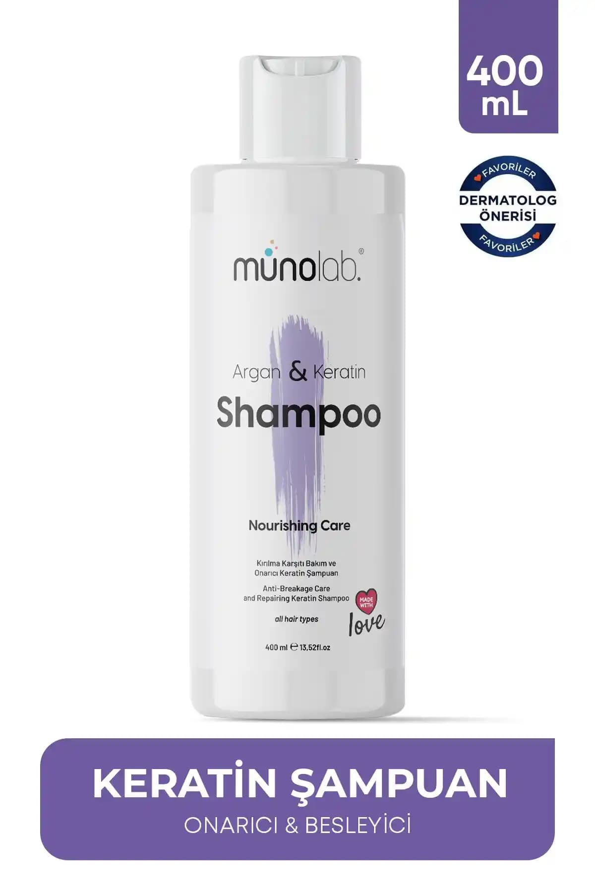 MUNOLAB Argan ve Keratin Şampuanı: Güçlü Saçlar İçin Doğal Çözüm