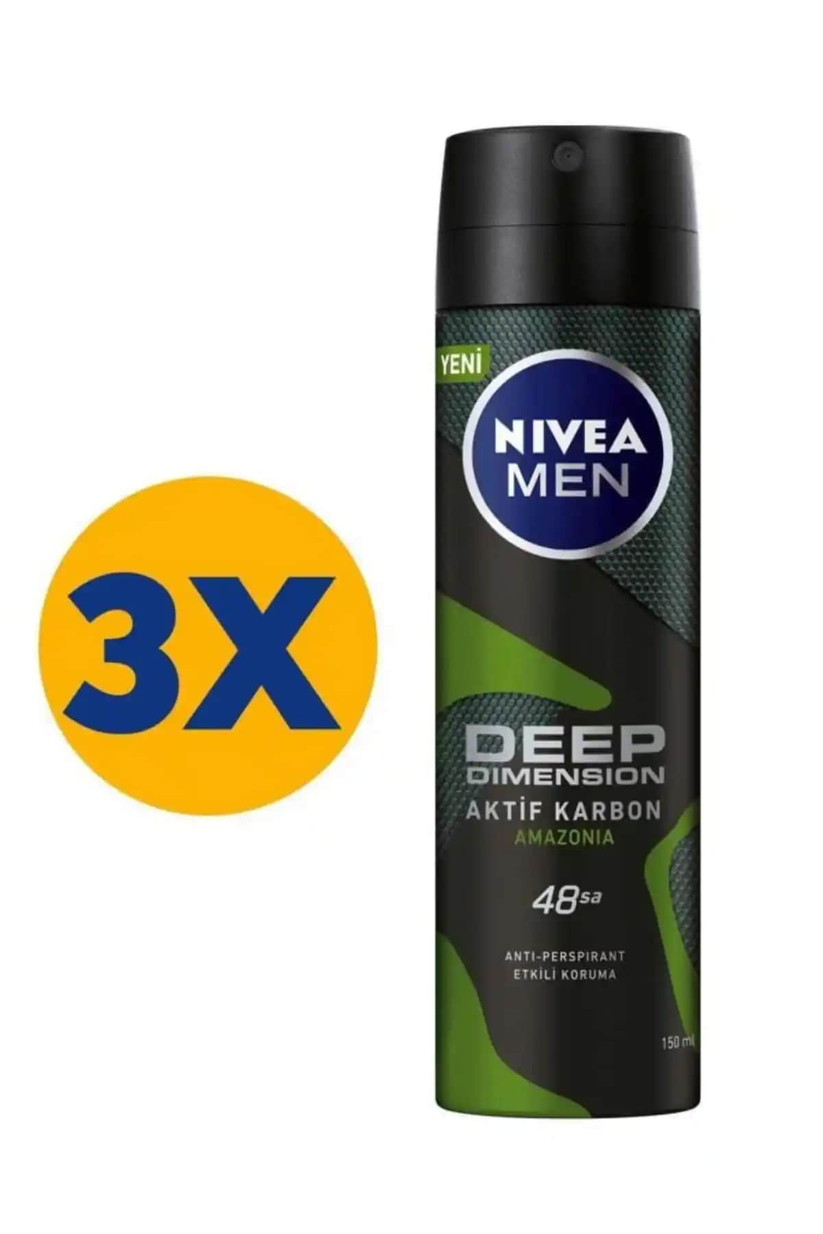 NIVEA Men Erkek Sprey Deodorant Amazonia: Kalıcı Ferahlama ve Etkili Koruma