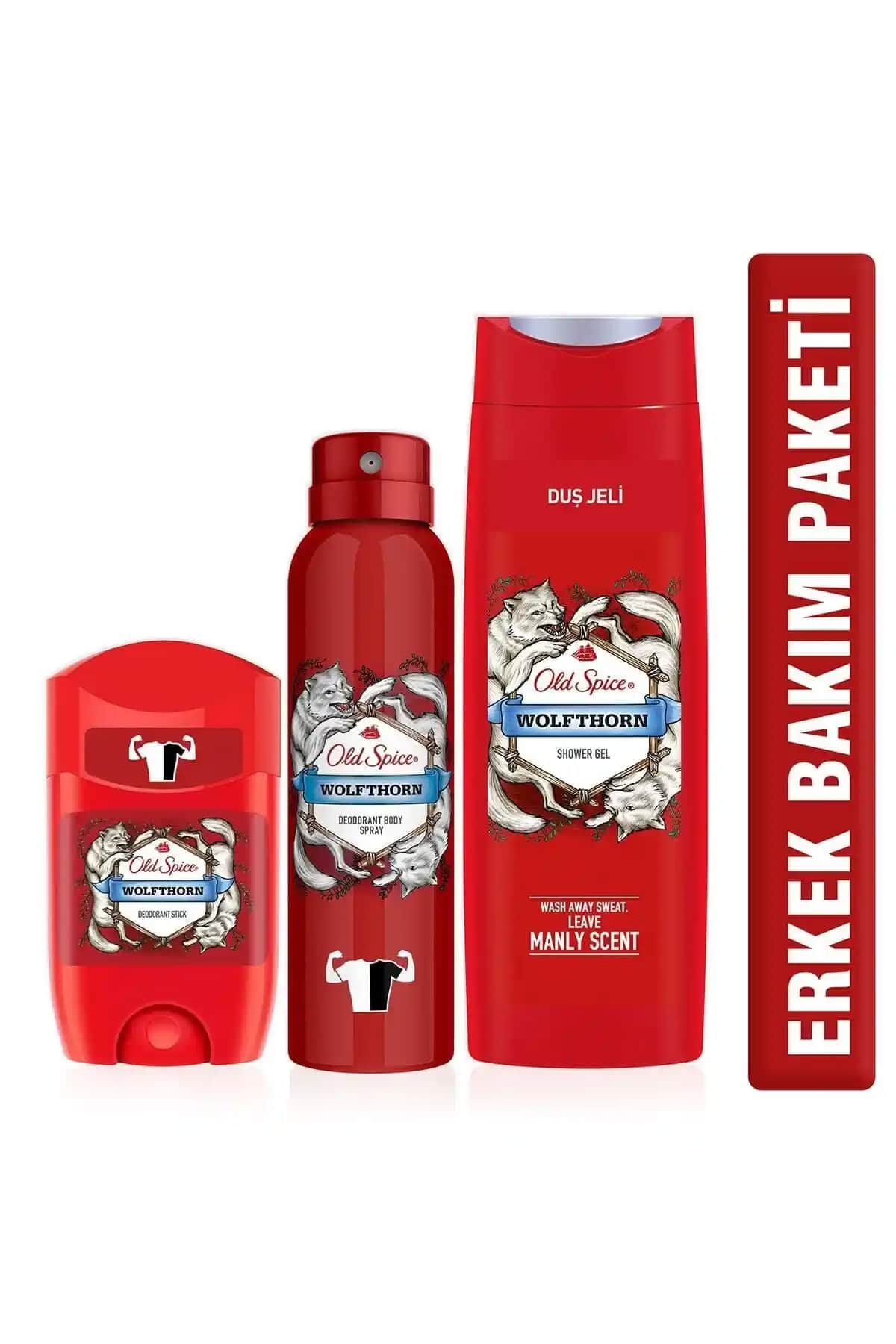 Old Spice Duş Jeli Wolfthorn: Ferahlama ve Koruma Sağlayan Günlük Bakım Ürünü