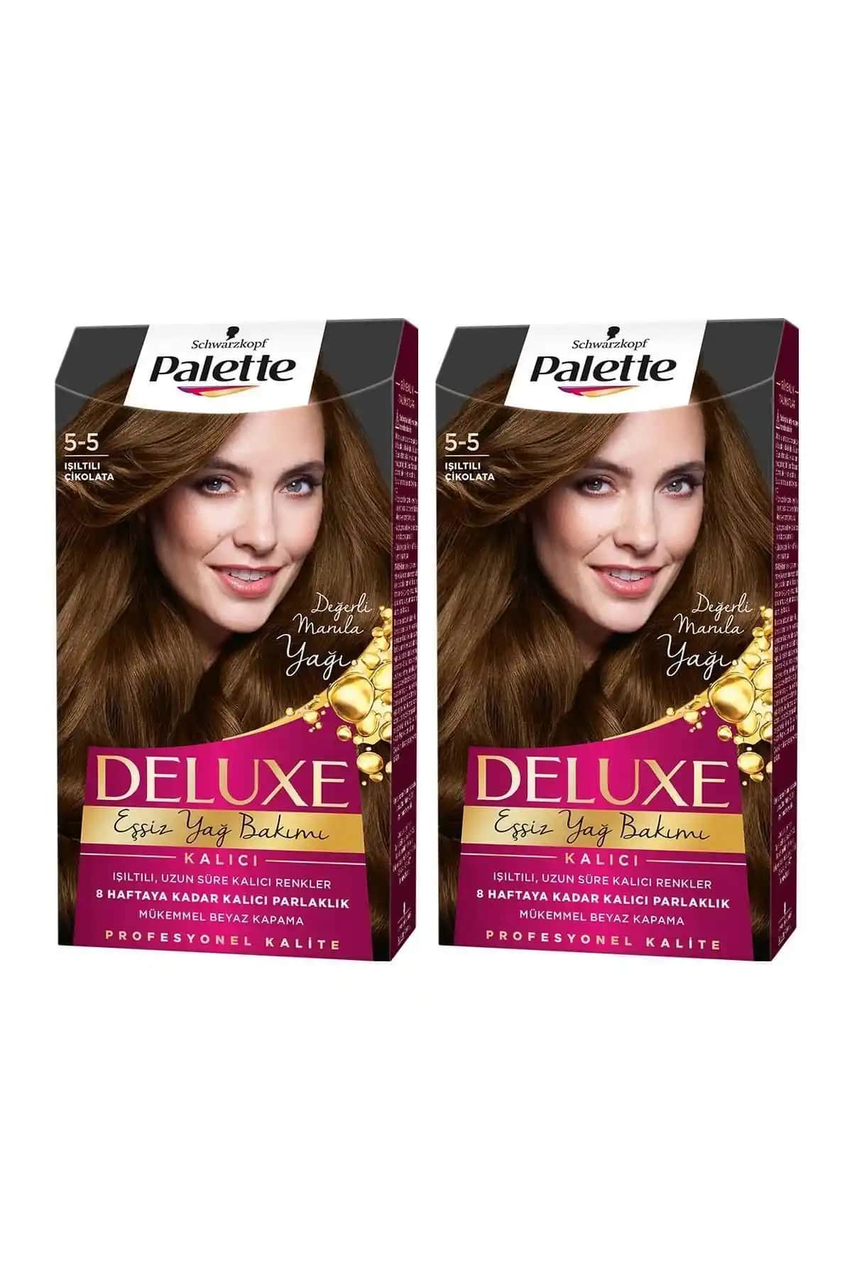 Palette Deluxe 5-5 Işıltılı Çikolata Saç Boyası ile Etkileyici Renk Deneyimi Yaşayın