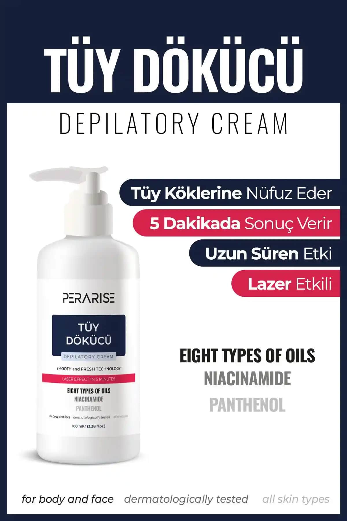 PeraRise Tüy Dökücü ve Tüy Azaltıcı Krem: Hızlı ve Etkili Çözüm