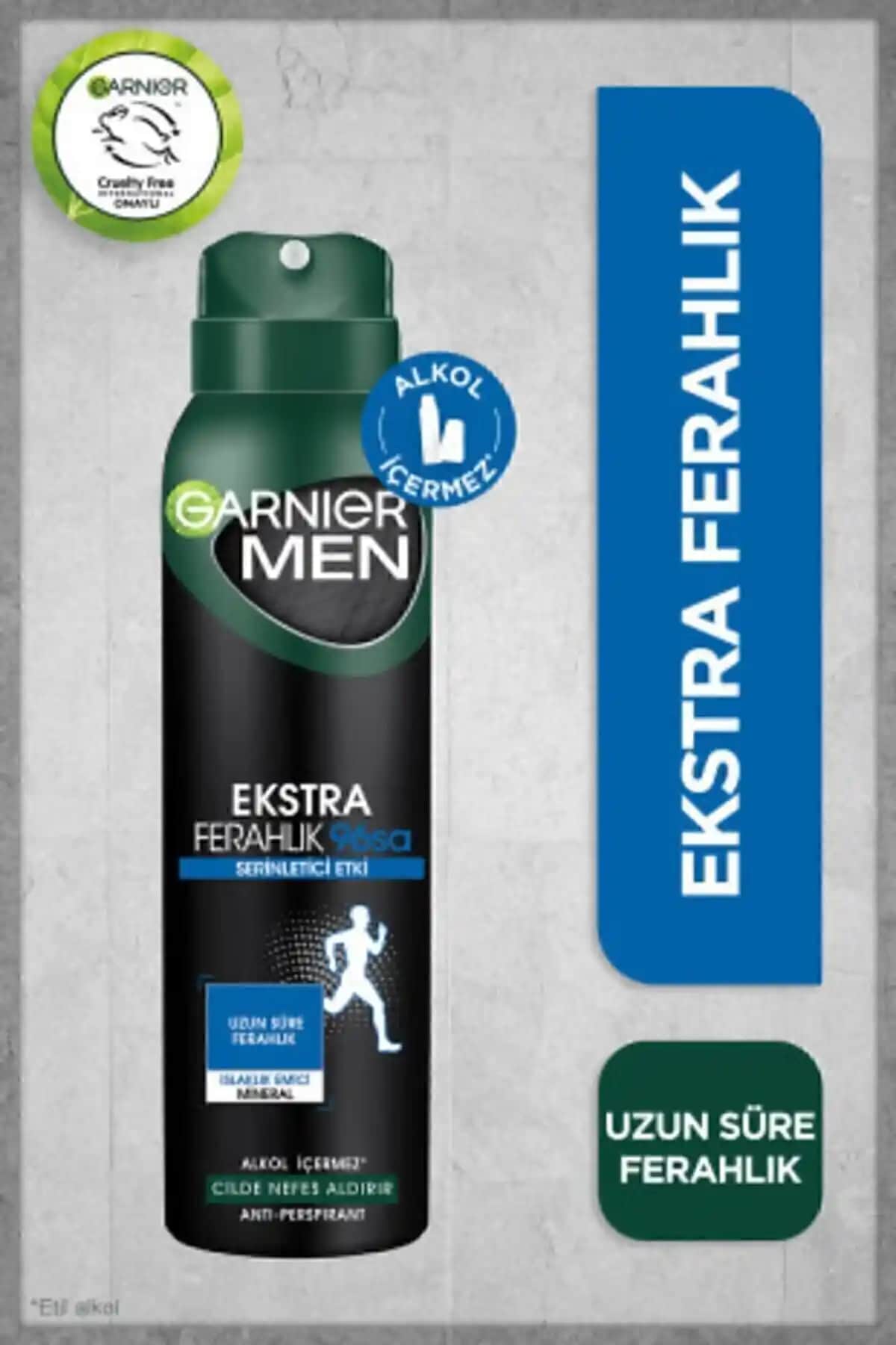 Garnier Men Ekstra Ferahlık Aerosol ile Ferah Kalın: Uzun Süreli Tazelik