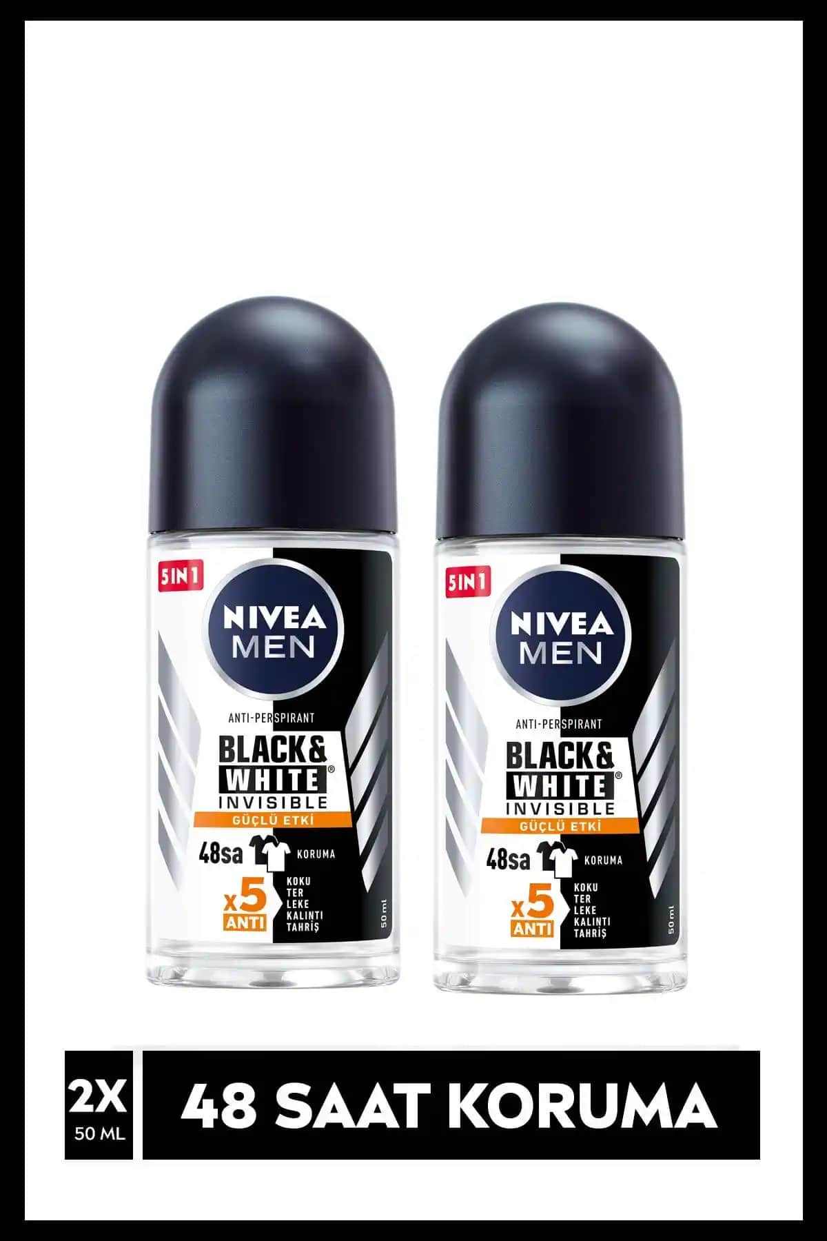 NIVEA Invisible Black&White Power Roll On Deodorant: Etkili Koruma ve Ferahlık