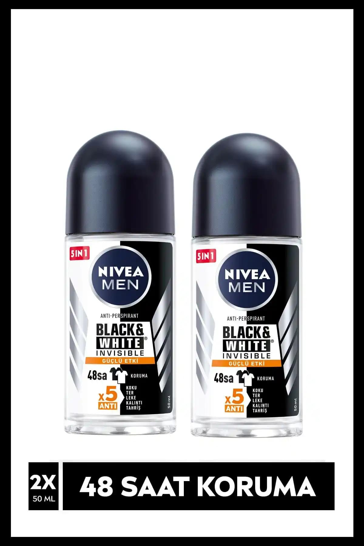 NIVEA Invisible Black&White Power Roll On Deodorant: Etkili Koruma ve Ferahlık