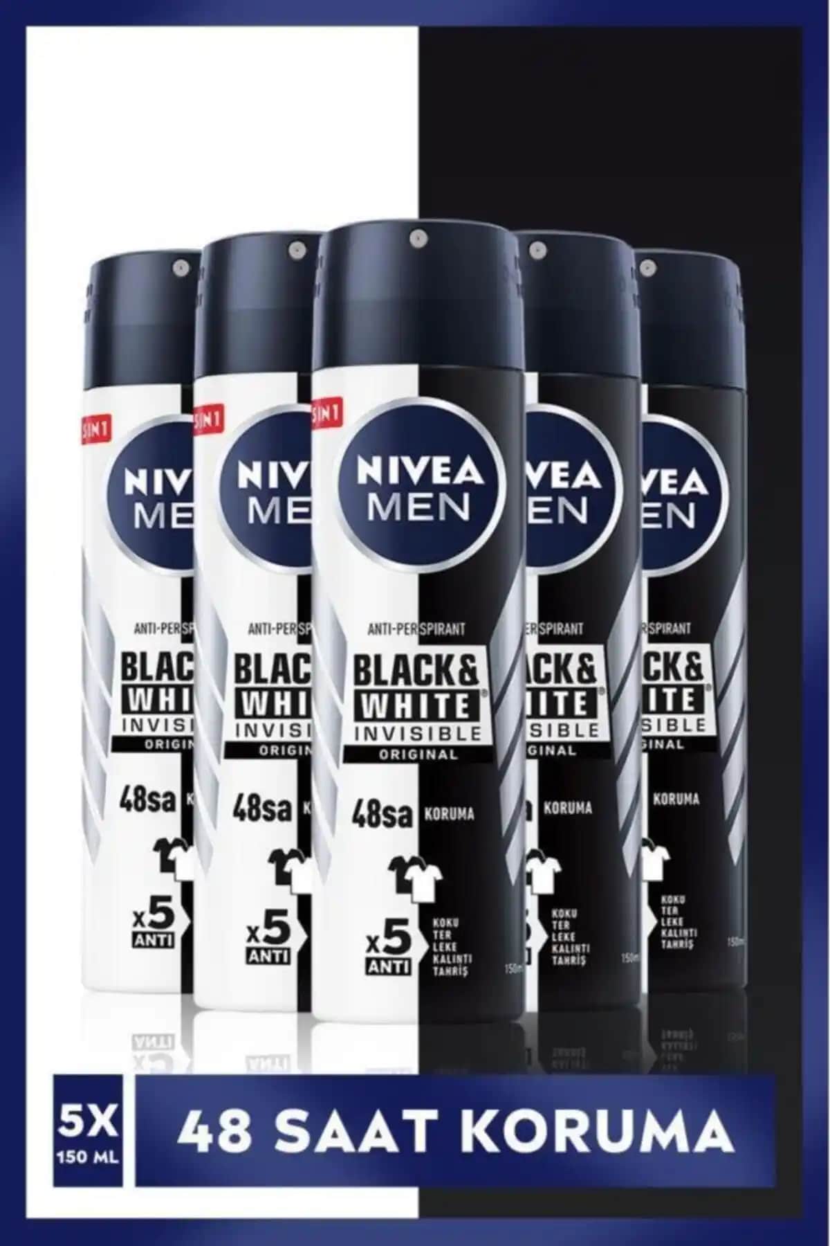 NIVEA Men Erkek Sprey Deodorant Black&White Invisible İncelemesi ve Yorumlar