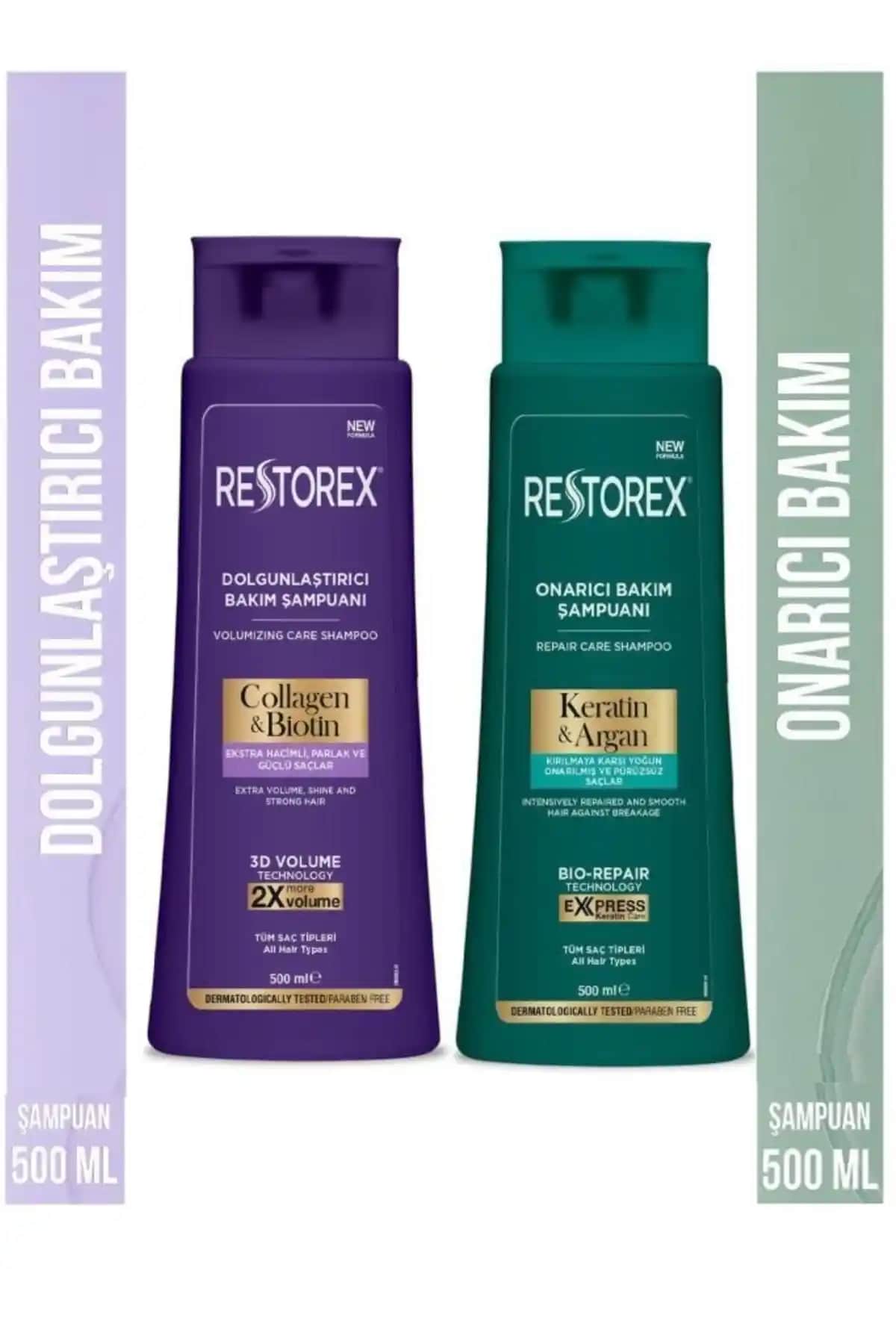 Restorex Keratin & Argan Şampuan Seti ile Saçlarınızı Tamir Edin ve Güzelleştirin