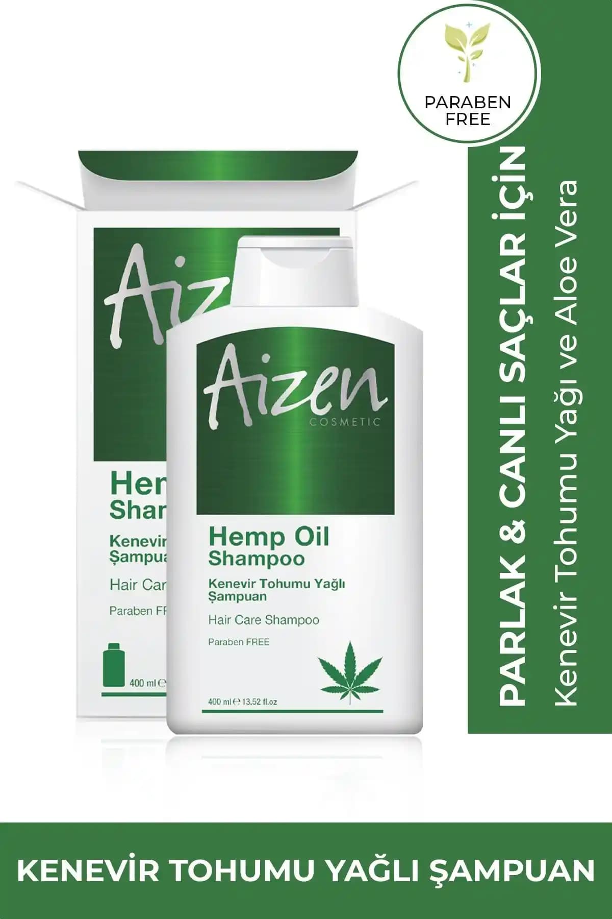 Aizen Cosmetic Kenevir Özlü Şampuan: Saç Dökülmesi İçin Etkili Çözüm