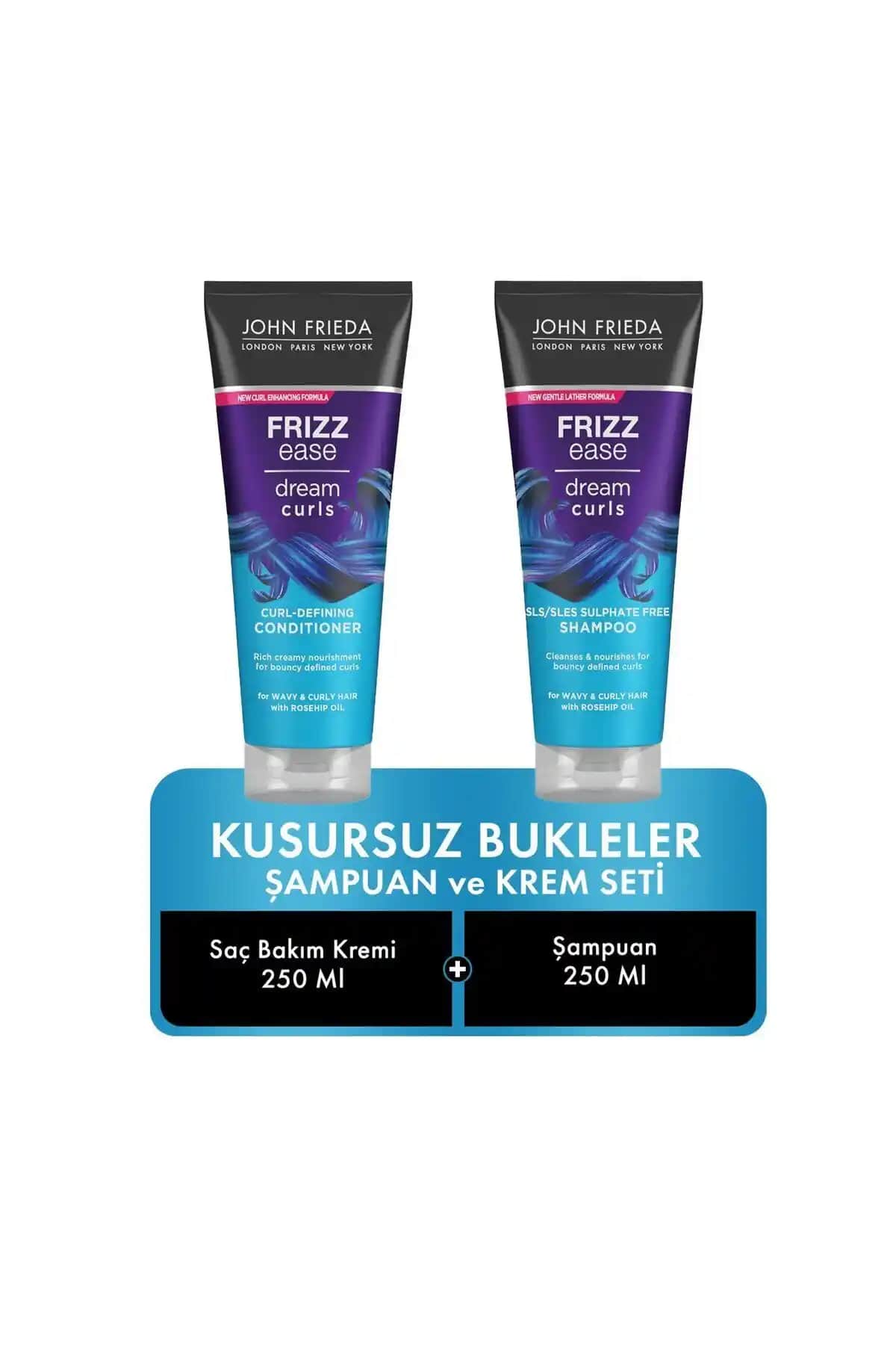 Kıvırcık Saçlar İçin John Frieda Kusursuz Bukleler Şampuan ve Saç Kremi İncelemesi