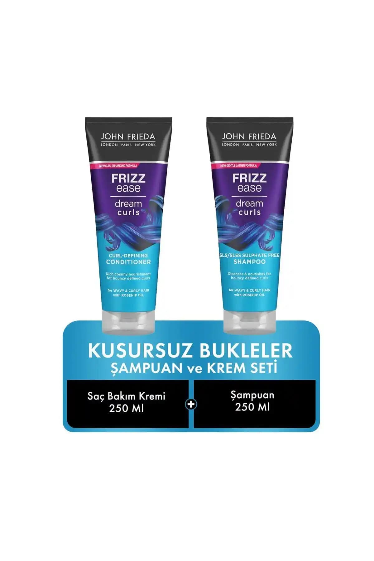 Kıvırcık Saçlar İçin John Frieda Kusursuz Bukleler Şampuan ve Saç Kremi İncelemesi