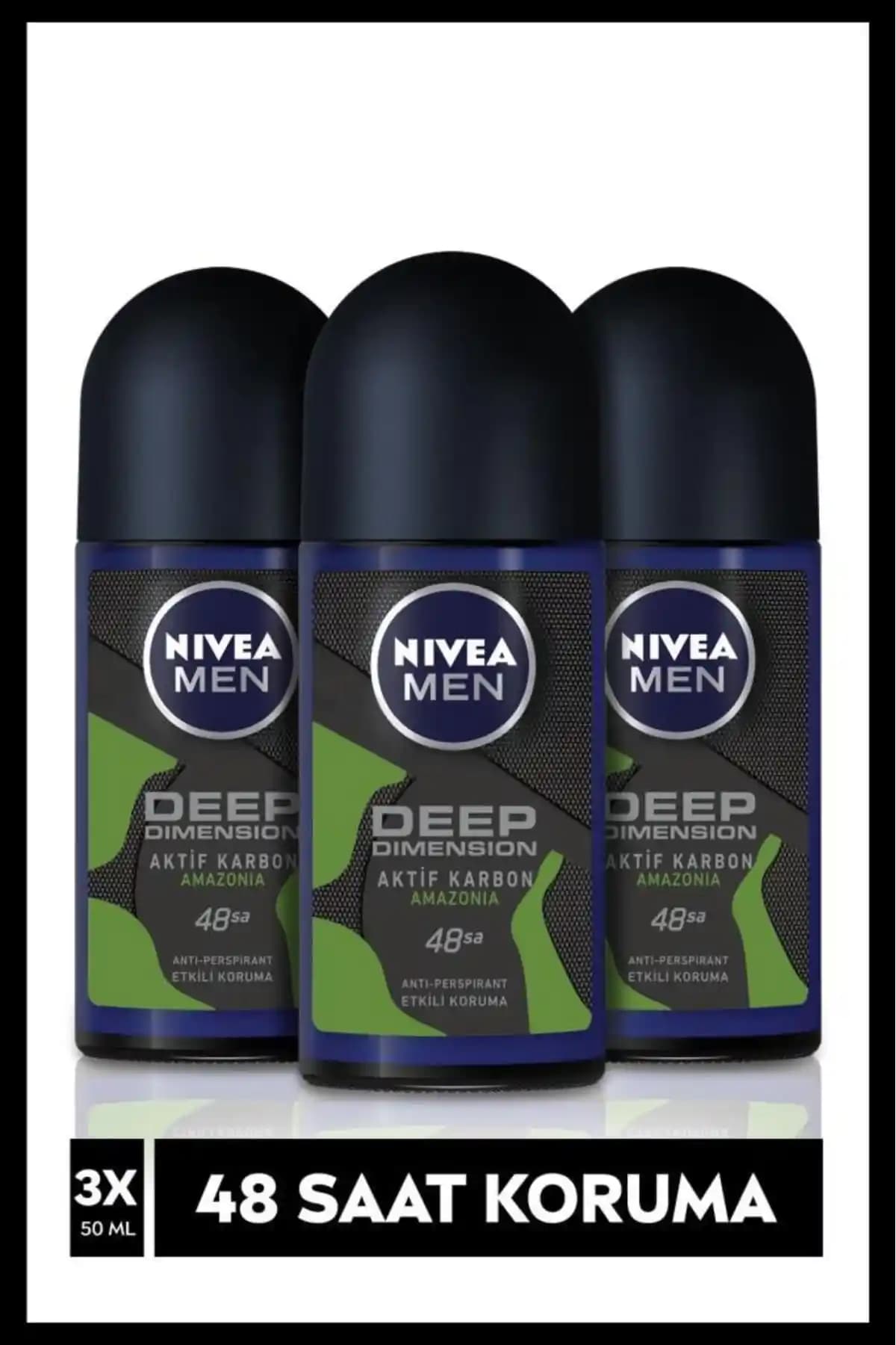 NIVEA Men Erkek Roll-on Deodorant Amazonia 50ml: Terlemeyi Önleyen Etkili Çözüm