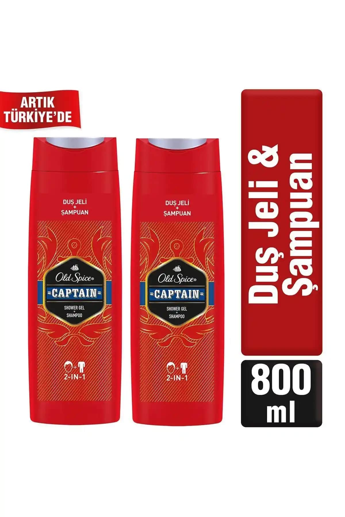 Old Spice Duş Jeli ve Şampuan 400 ml Captain X 2 Ürün İncelemesi ve Kullanımı