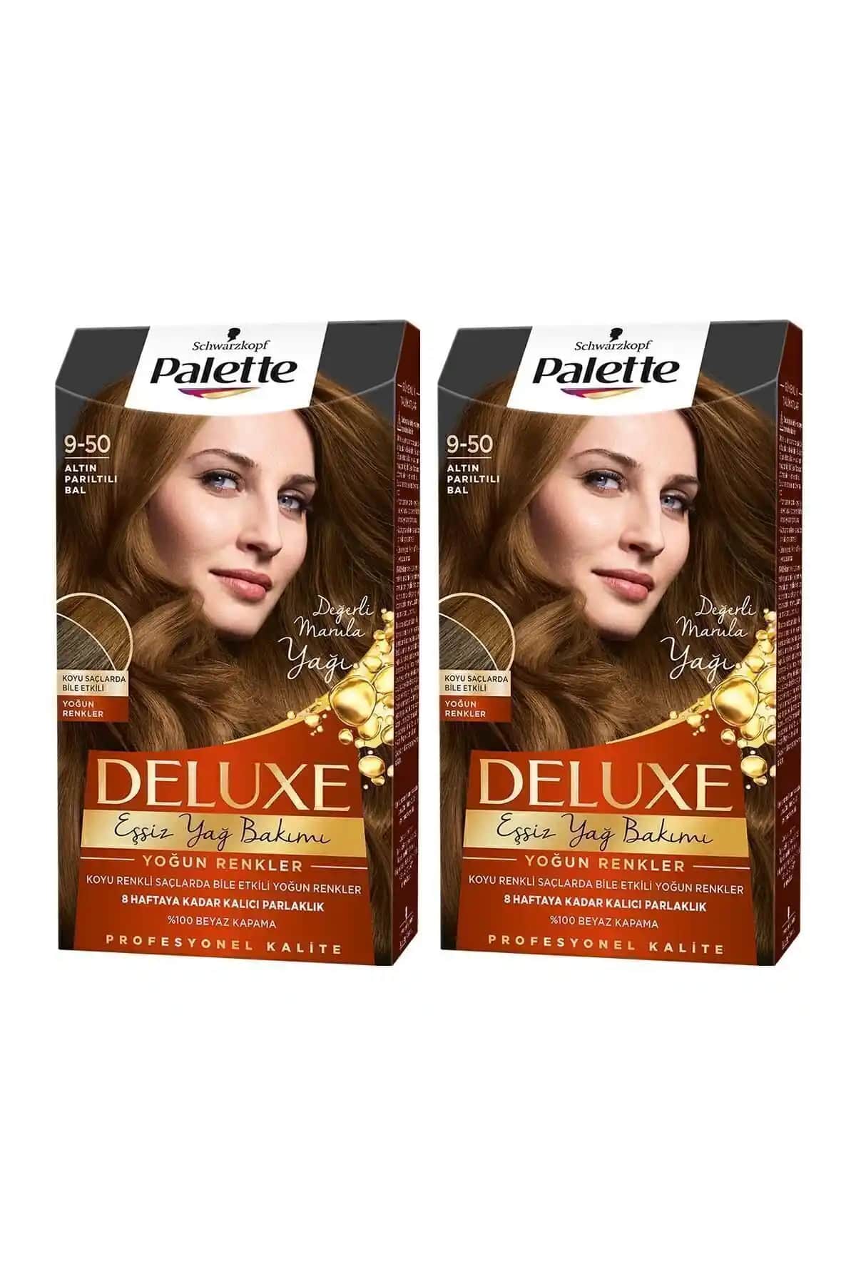 Palette Deluxe 9-50 Altın Parıltılı Bal Saç Boyası İncelemesi ve Kullanıcı Yorumları