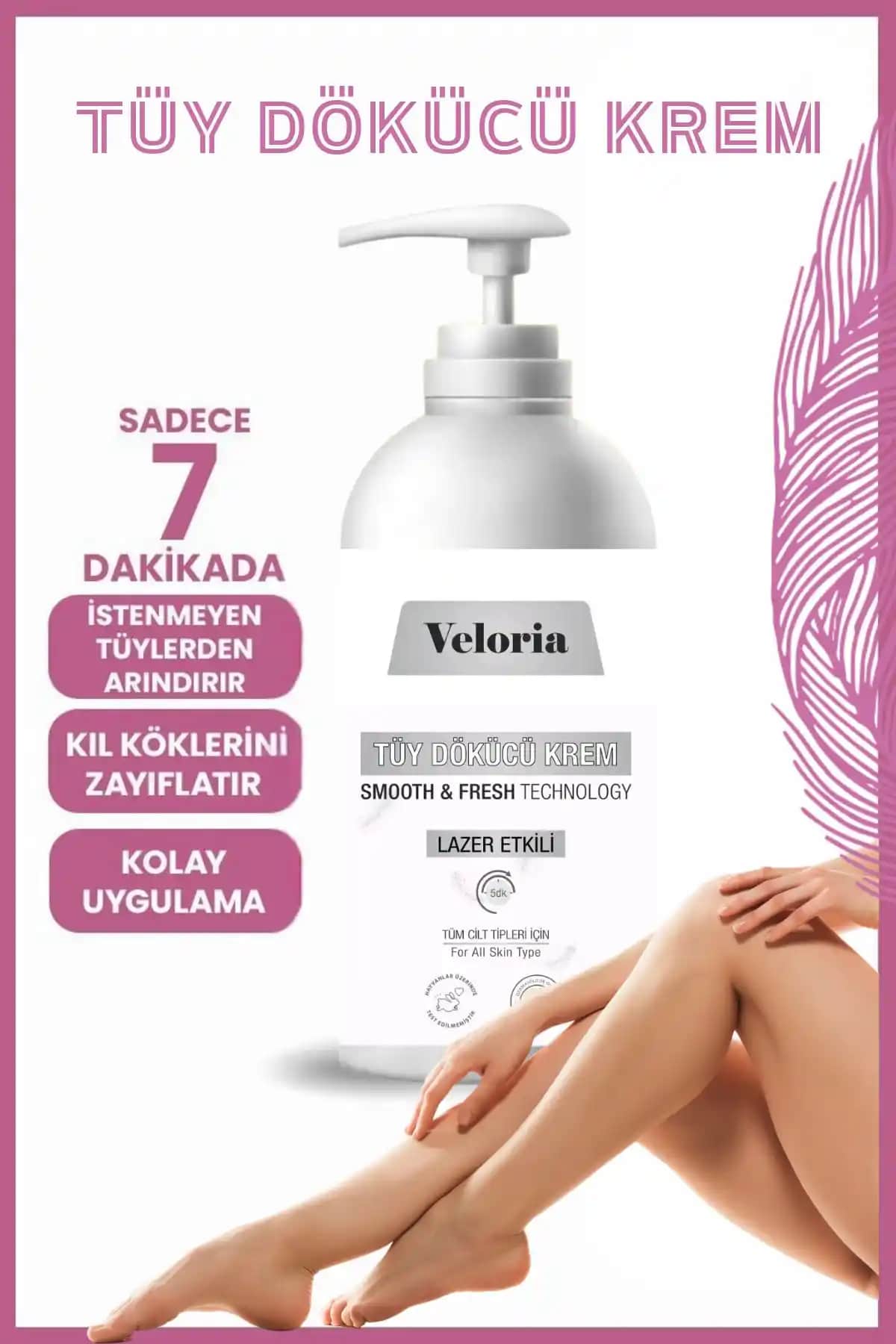 Veloria Cosmetics’in Hassas Ciltler İçin Uygun Tüy Dökücü Krem İncelemesi
