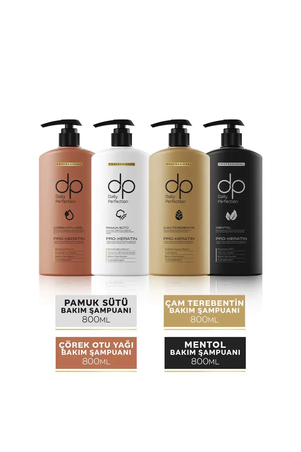 dp Daily Perfection Şampuan Seti: Tüm Saç Tipleri İçin Besleyici ve Onarıcı Çözüm