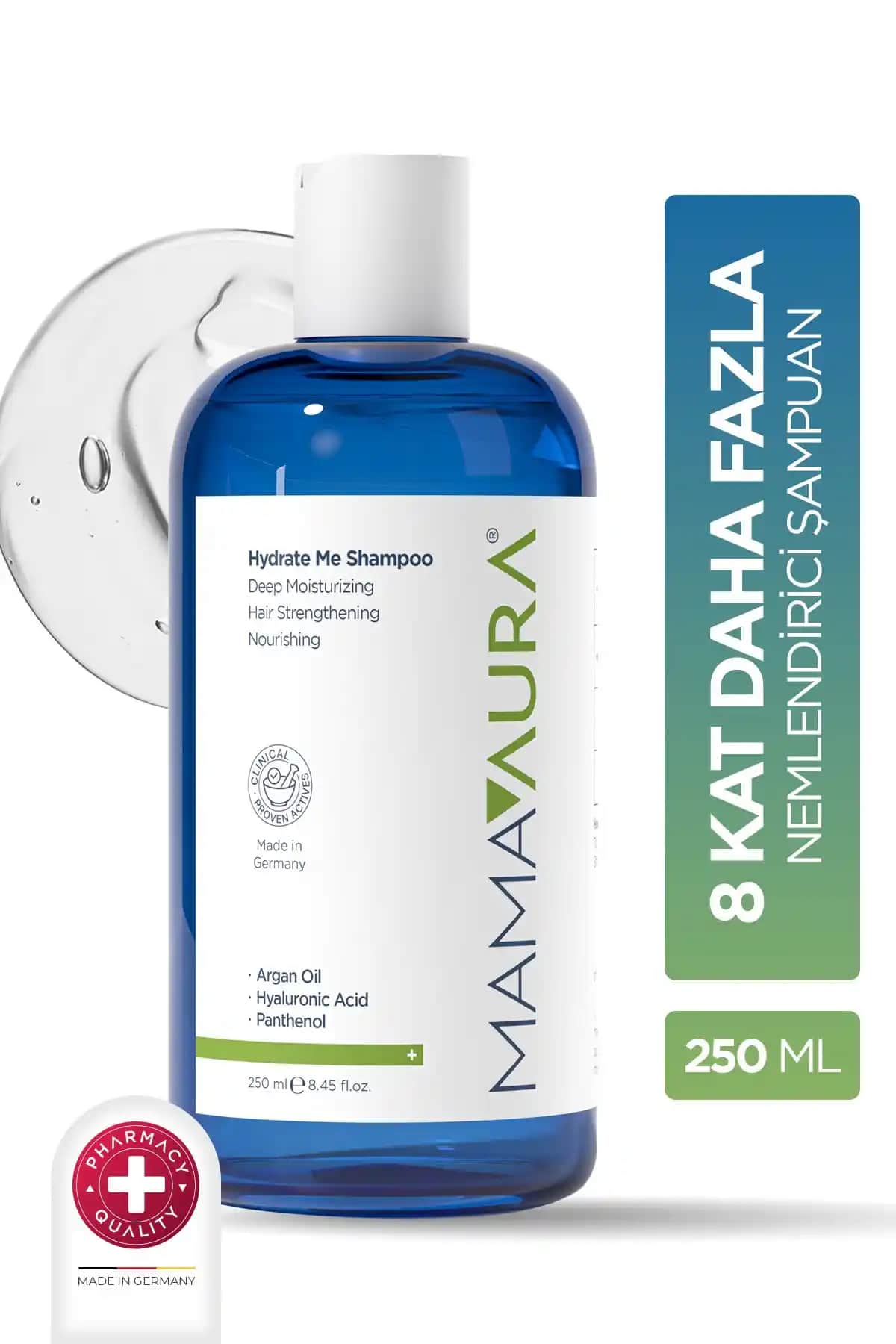 MAMAAURA Nemlendirici Bakım Şampuanı ile Kuru Saçlara Yoğun Nemlendirme