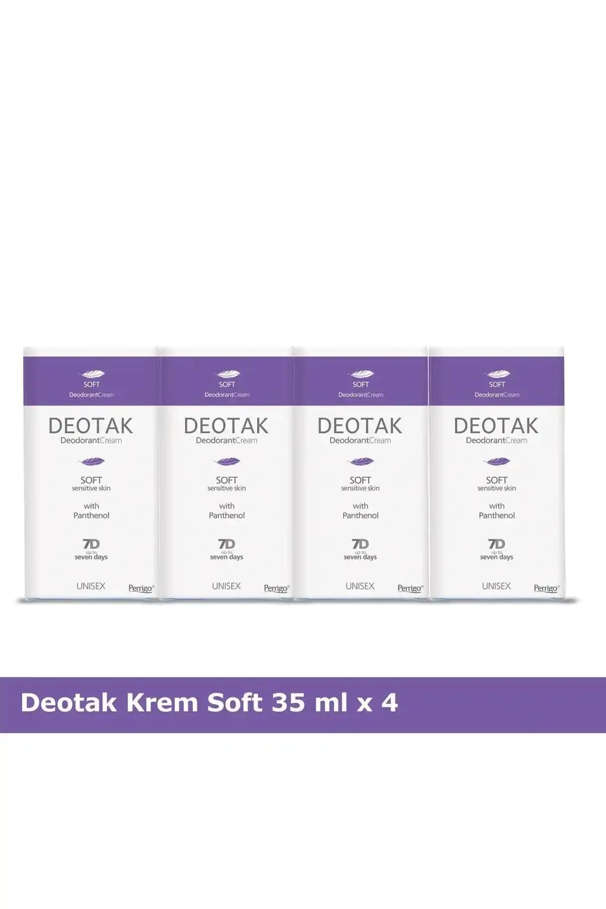 Deotak Krem Deodorant Soft X 4: Etkili Doğal Ter Kontrolü için İnovatif Çözüm