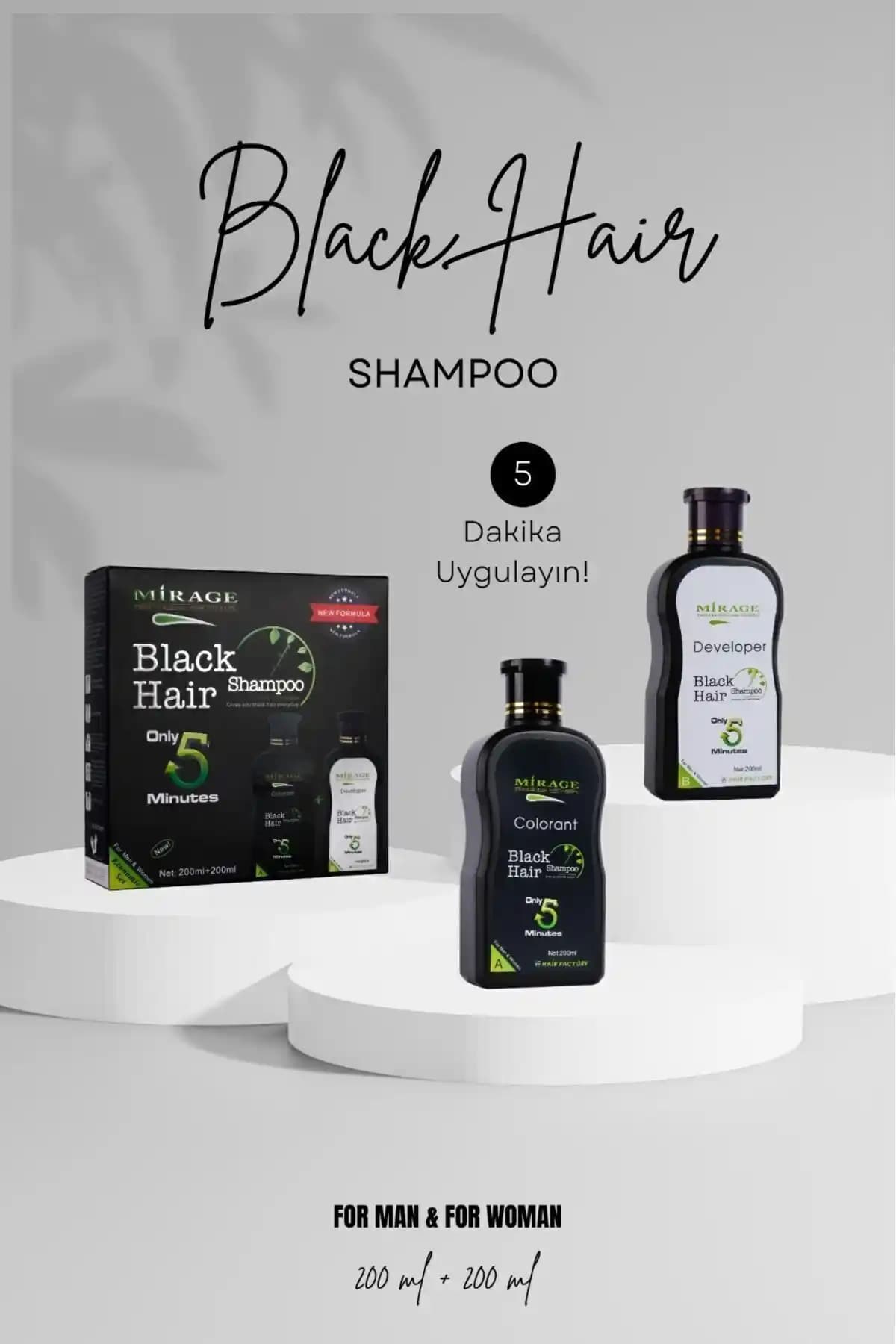 Mirage Siyah Saç Şampuanı İncelemesi: Doğal Görünüm İçin Etkili Seçenek