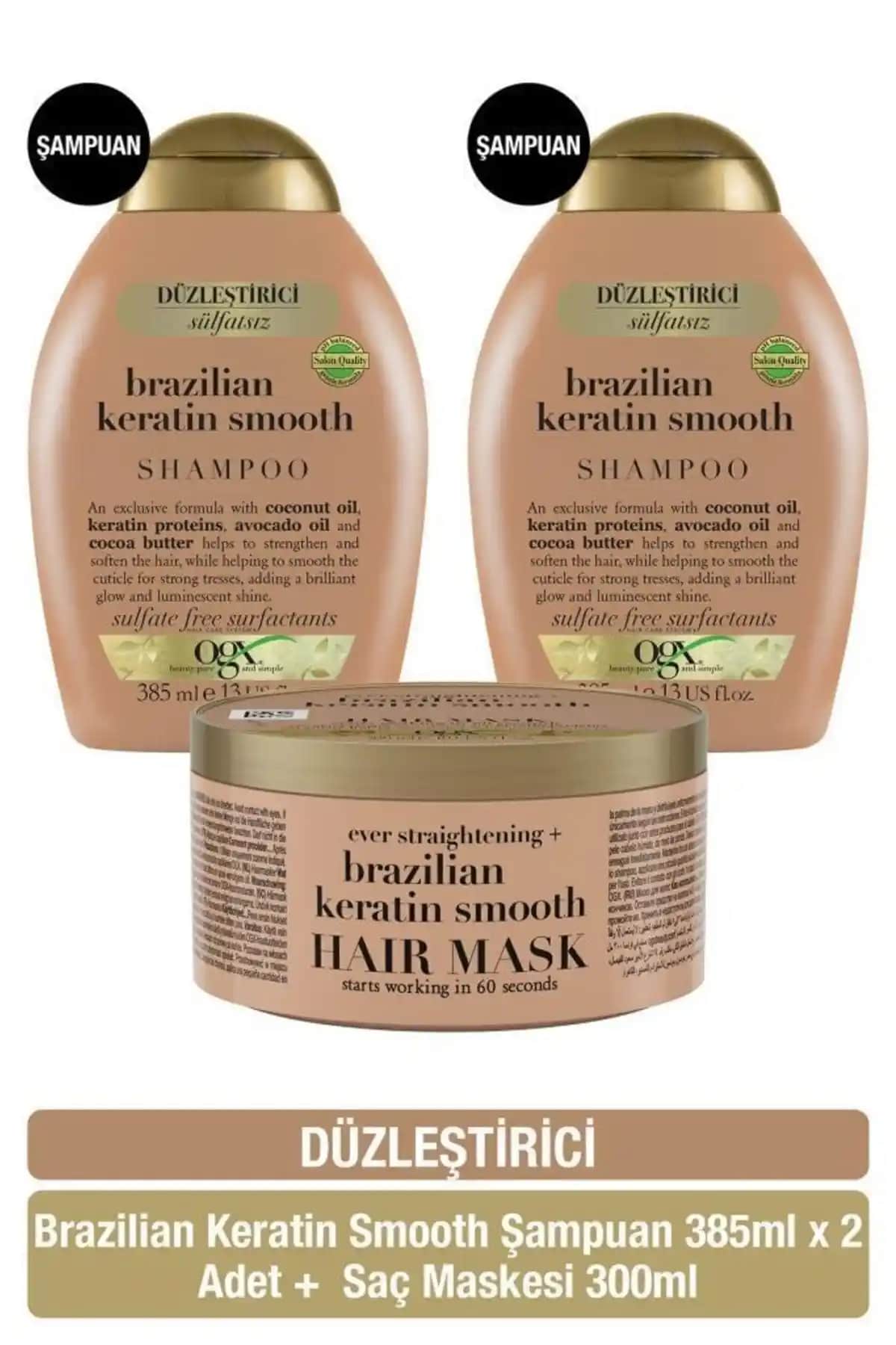 OGX Düzleştirici Brazilian Keratin Smooth Sülfatsız Şampuan ve Saç Maskesi İncelemesi