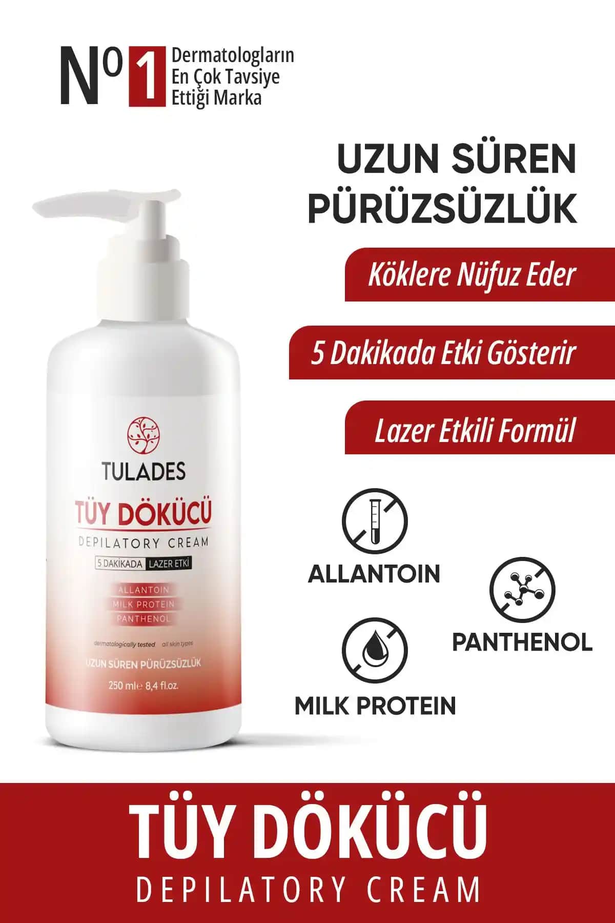 TULADES Tüy Dökücü Krem: Hızlı Etki ve Organik İçerik Özellikleri