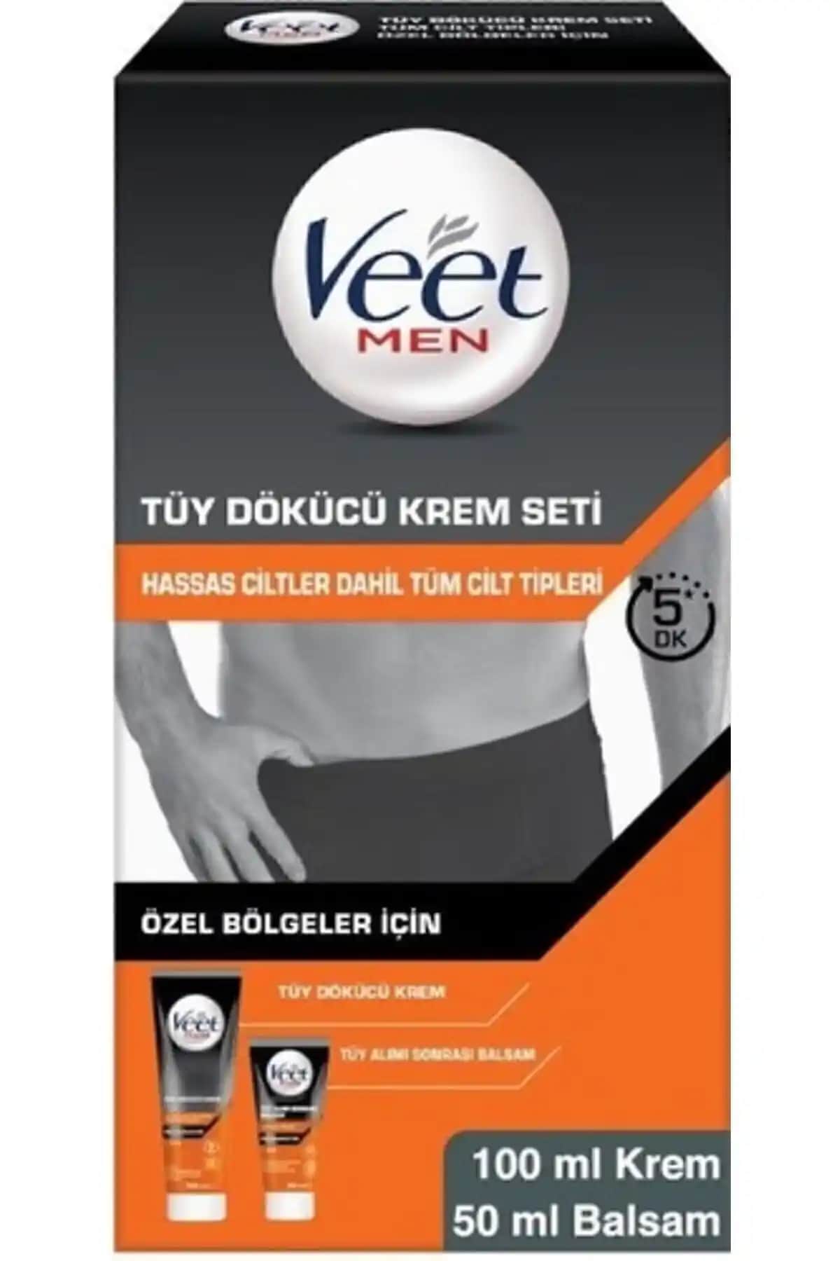 Veet Men Tüy Dökücü Krem Seti: Hassas Ciltler İçin Etkili Çözüm