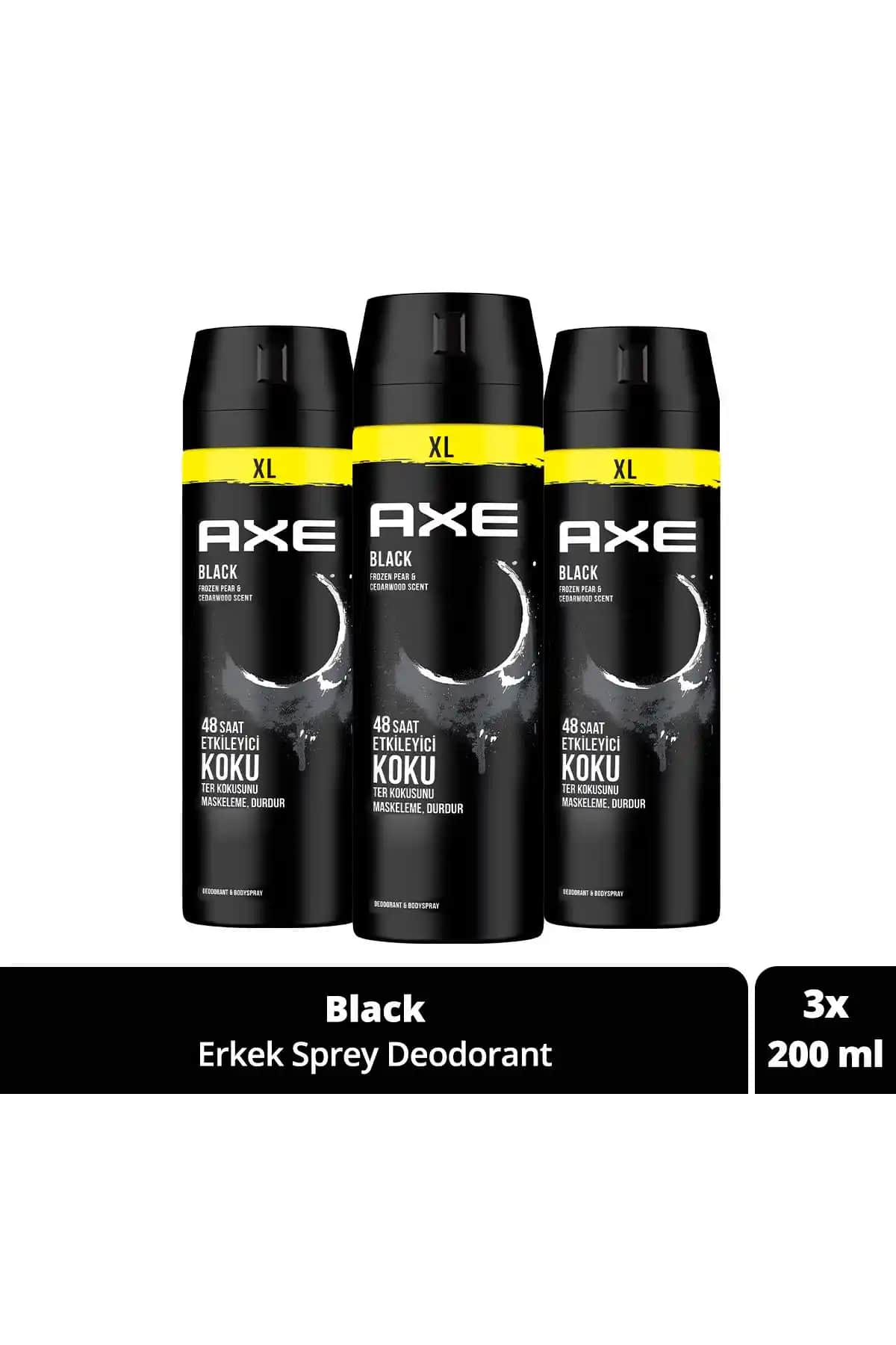 Axe Erkek Sprey Deodorant Black XL: Uzun Süre Kalıcı Ferah Koku Deneyimi