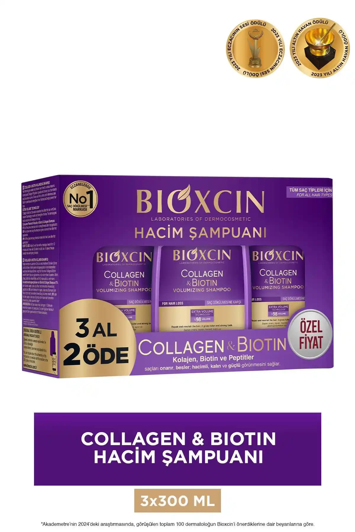 Bioxcin Collagen & Biotin Ekstra Hacim Şampuanı: İnce Tellilere Mükemmel Çözüm