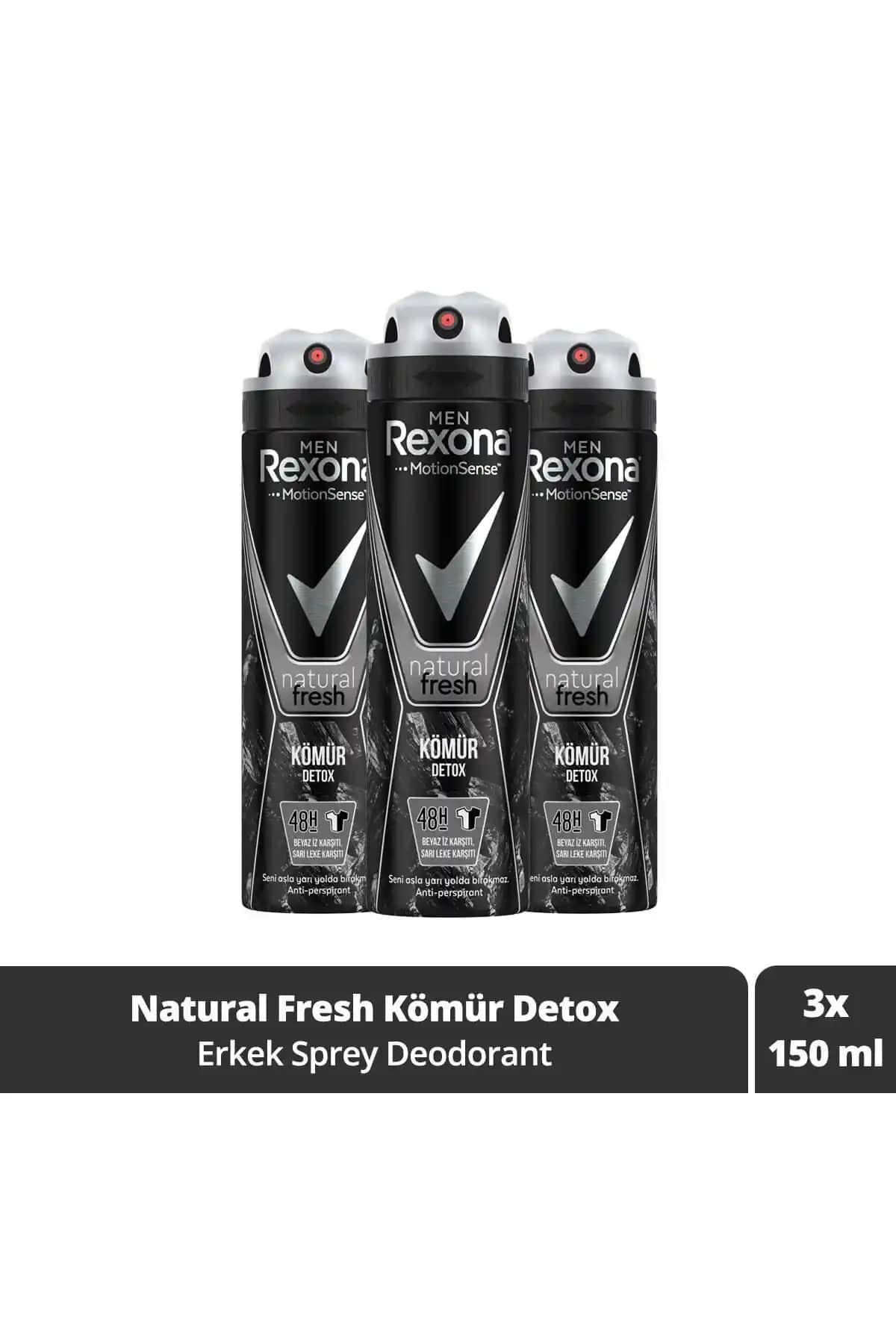 Rexona Men Erkek Sprey Deodorant Natural Fresh: Ferah ve Kalıcı Tazelik İçin Ideal Seçim
