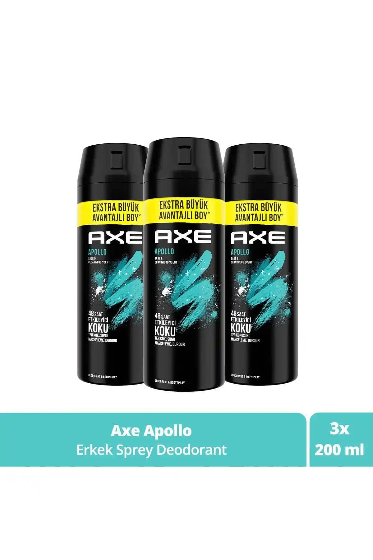 Axe Erkek Sprey Deodorant Apollo: Uzun Süreli Ferahlık ve Kalıcılık Deneyimi Sunar