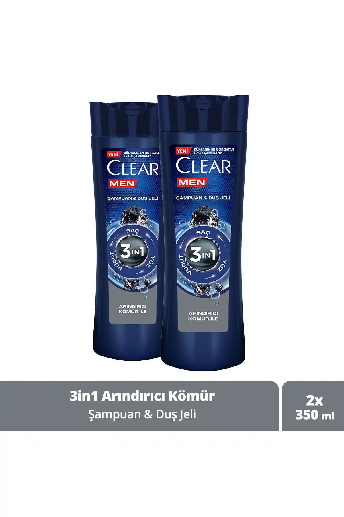 Clear Men 3 In 1 Şampuan ve Duş Jeli ile Temiz ve Ferah Bir Deneyim