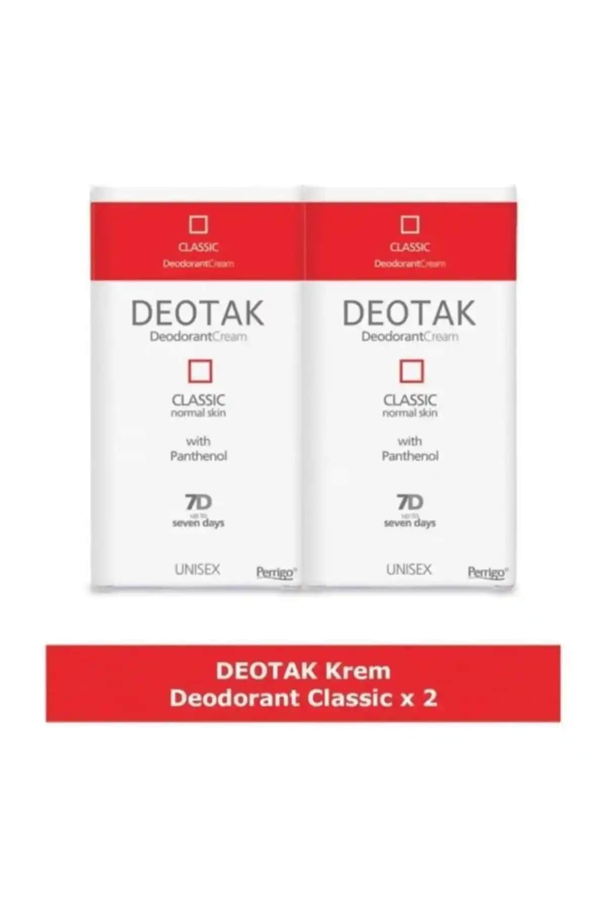 Deotak Classic Krem Deodorant: Günlük Kullanımda Ferahlık ve Uzun Süreli Koruma