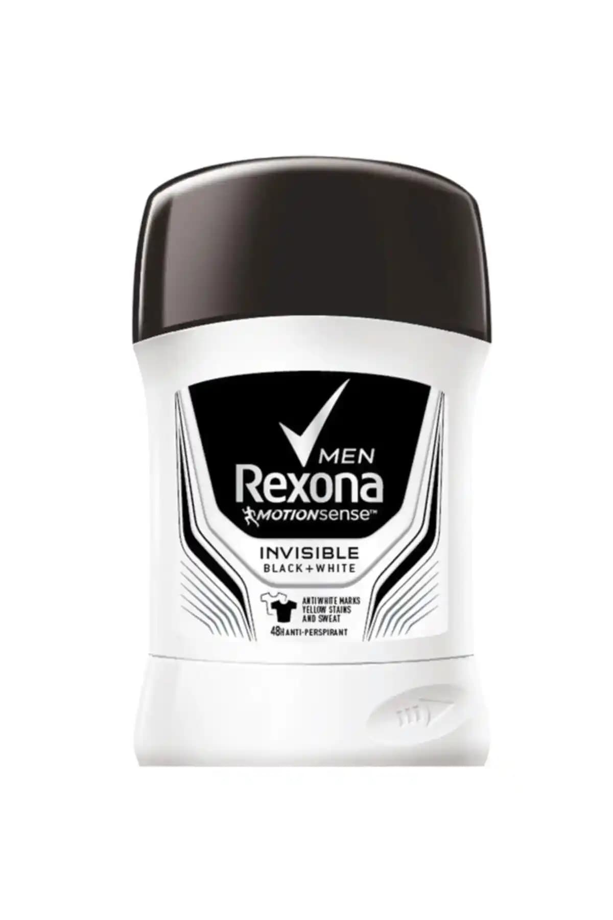 Rexona Men Invisible Black & White Stick 50ml: Etkili Terleme Kontrolü