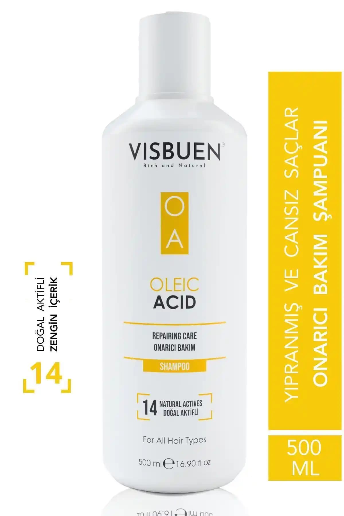 Yıpranmış ve İşlem Görmüş Saçlar İçin Etkili Onarıcı Şampuan: Visbuen Oleik Asit