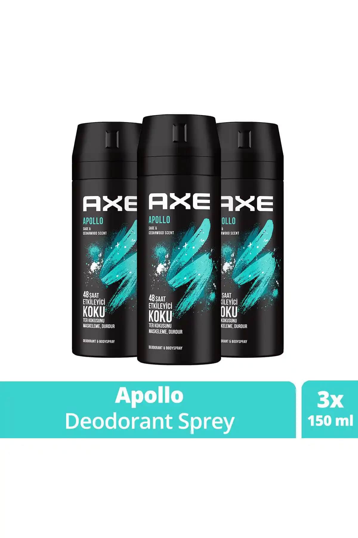 Axe Erkek Sprey Deodorant Apollo ve Aqua Bergamot Ürün Karşılaştırması