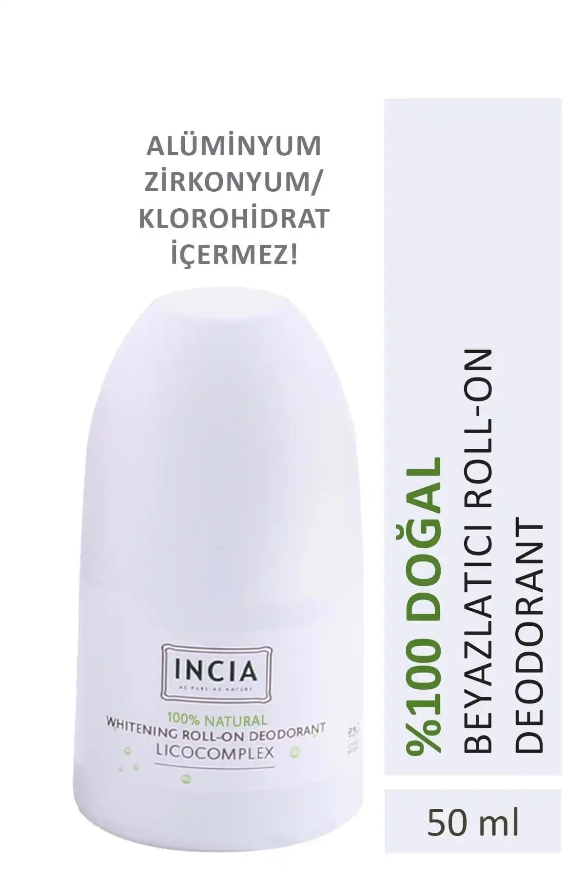 INCIA Doğal Roll On Deodorant: Beyazlatıcı ve Hassas Ciltler İçin Farklar