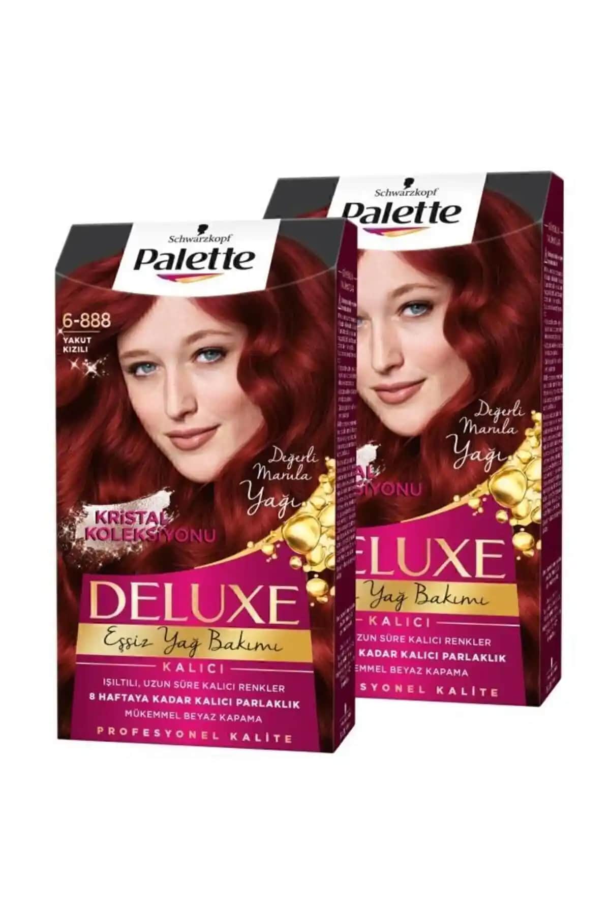 Palette Deluxe Saç Boyası 6-888 Yakut Kızılı ve 7-887 Ateş Kızılı Ürün İncelemesi