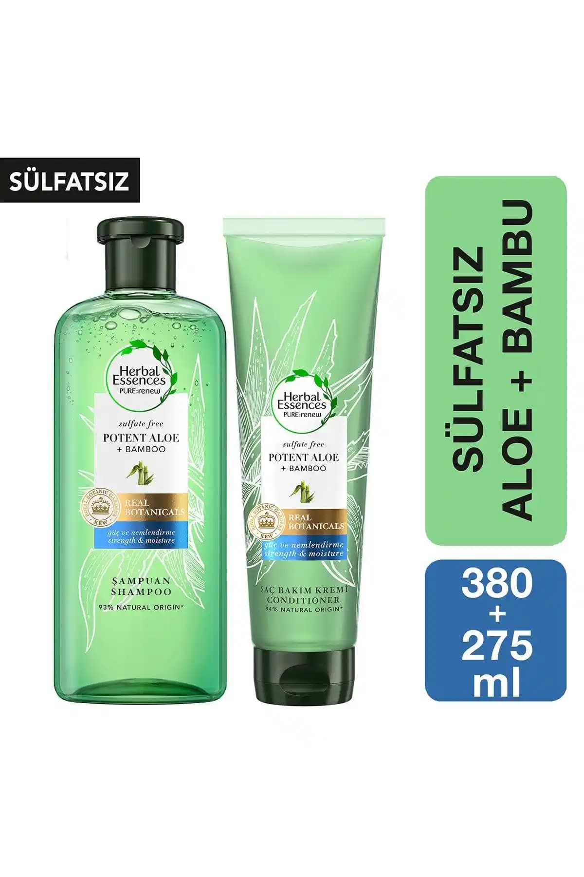 İki Herbal Essences Sülfatsız Şampuanın Karşılaştırılması: Aloe + Bambu ve Aloe Mango