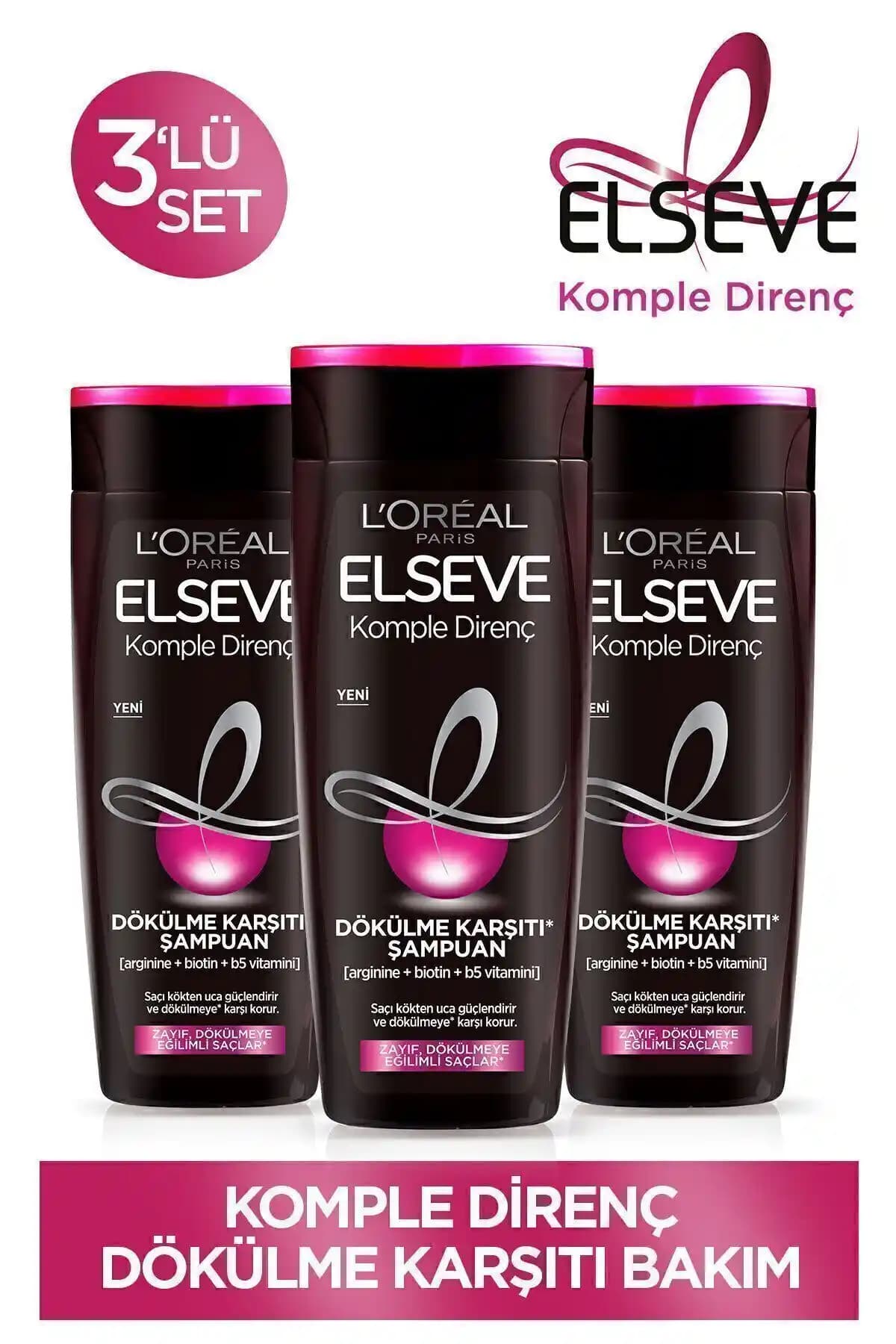 Elseve Şampuanları: Komple Direnç Dökülme Karşıtı 360 ml Set ve 450 ml 2'si 1 Arada İncelemesi