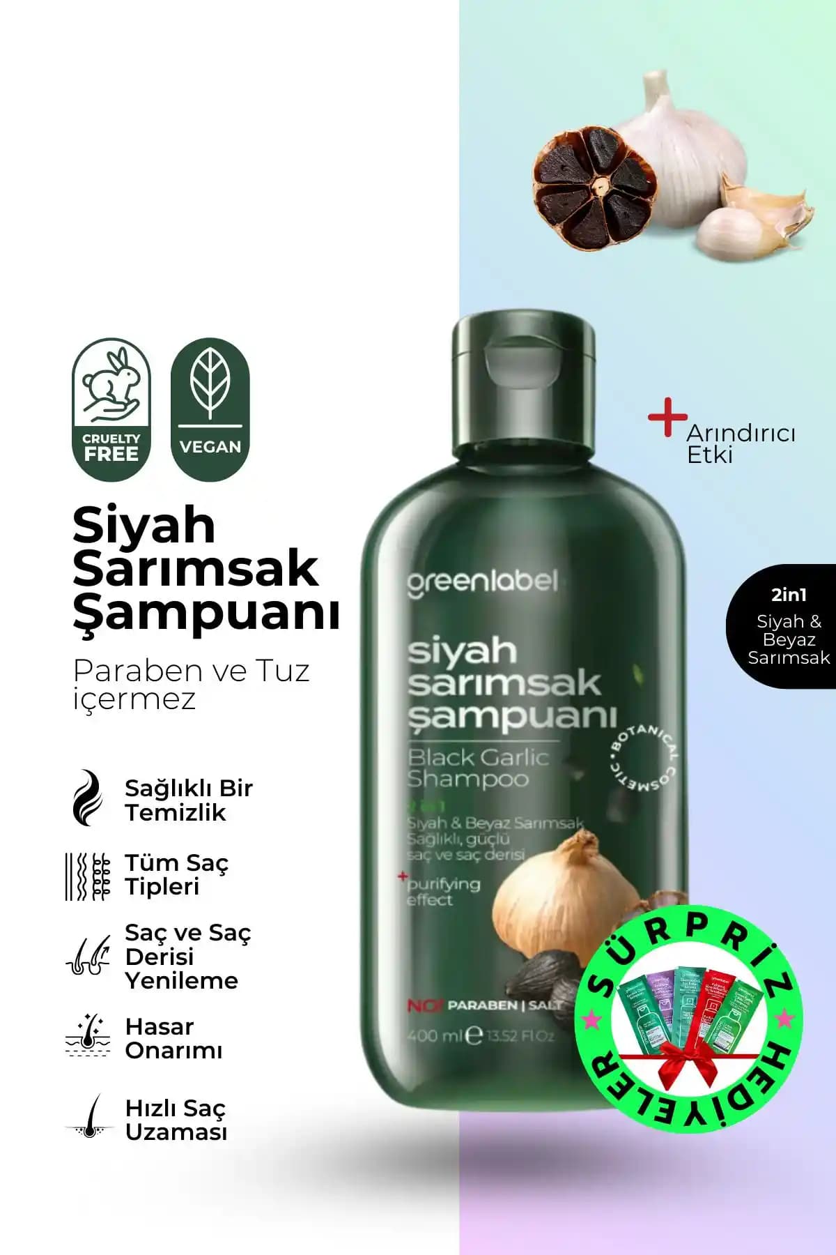 Greenlabel Siyah Sarımsak vs. Labelna Cosmetic: Dökülme Karşıtı Şampuan Karşılaştırması