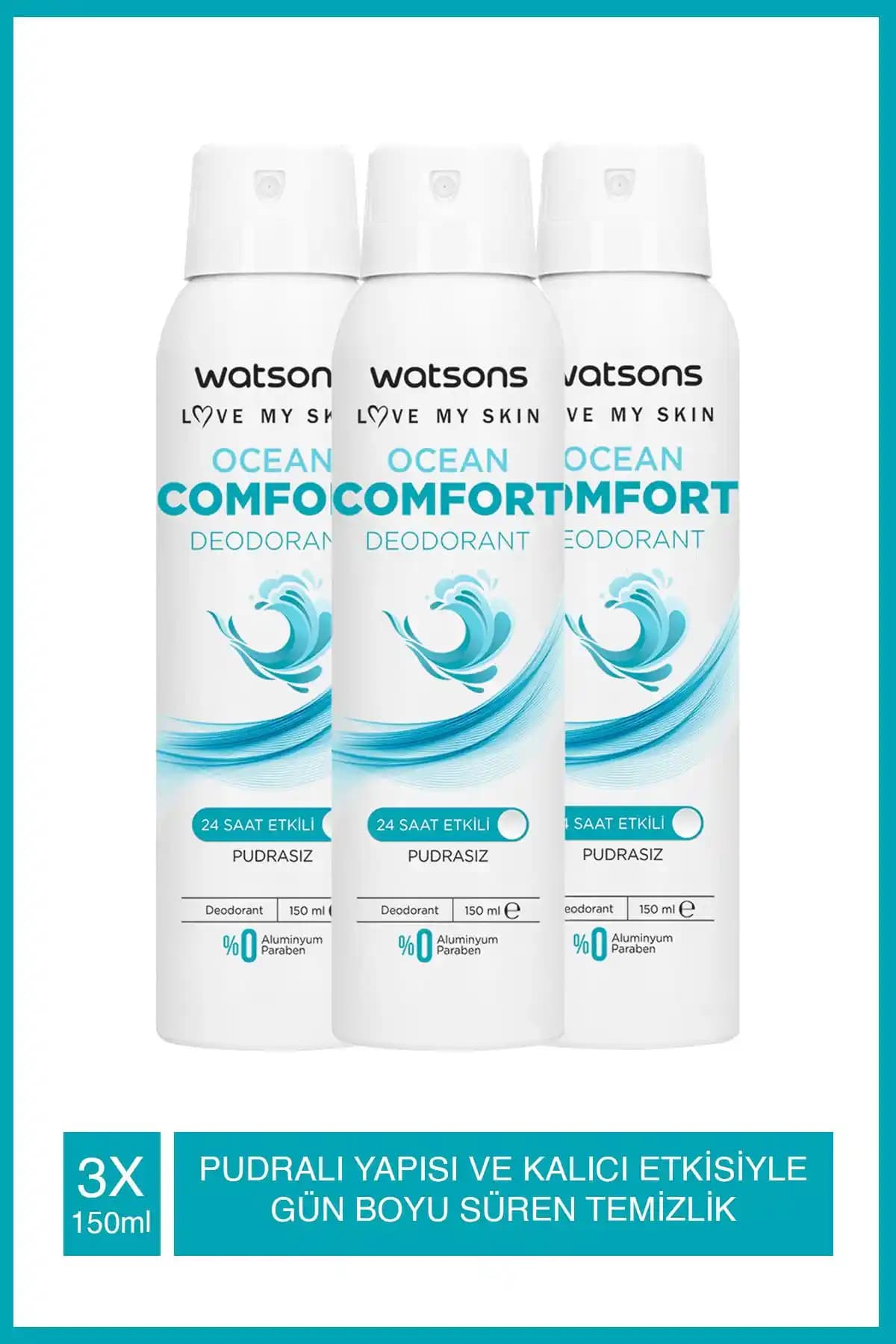 Watsons Ocean Comfort ve Shower Fresh Deodorant Sprey Karşılaştırması