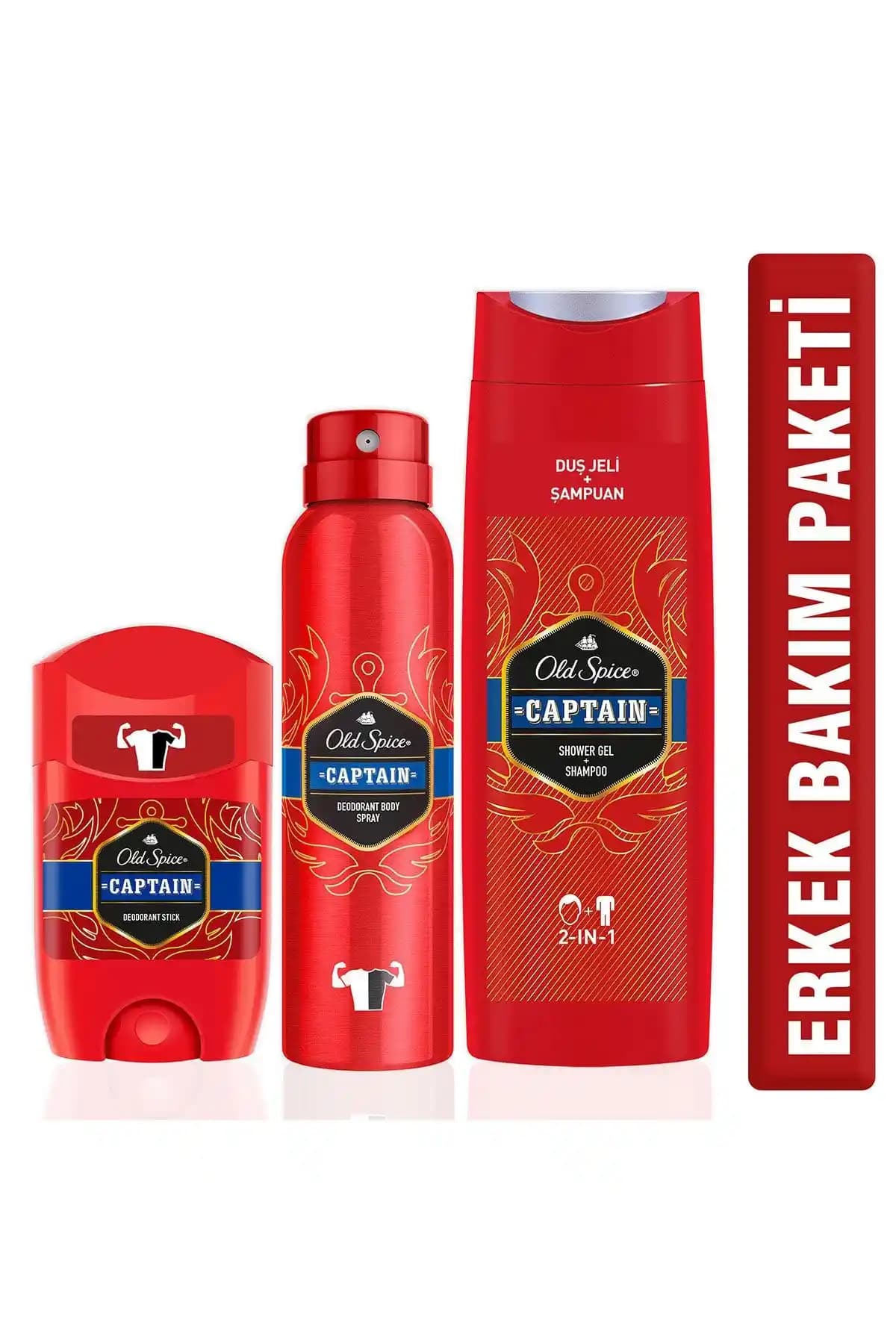 Old Spice 400ml Duş Jeli ve 150ml Sprey Deodorant Karşılaştırması