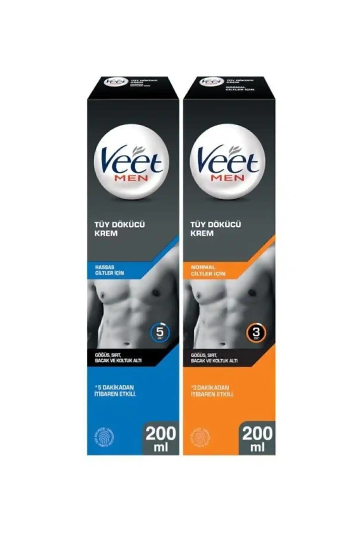 Veet Men İçin Hassas ve Normal Ciltler İçin Tüy Dökücü Kremler 200ml İncelemesi