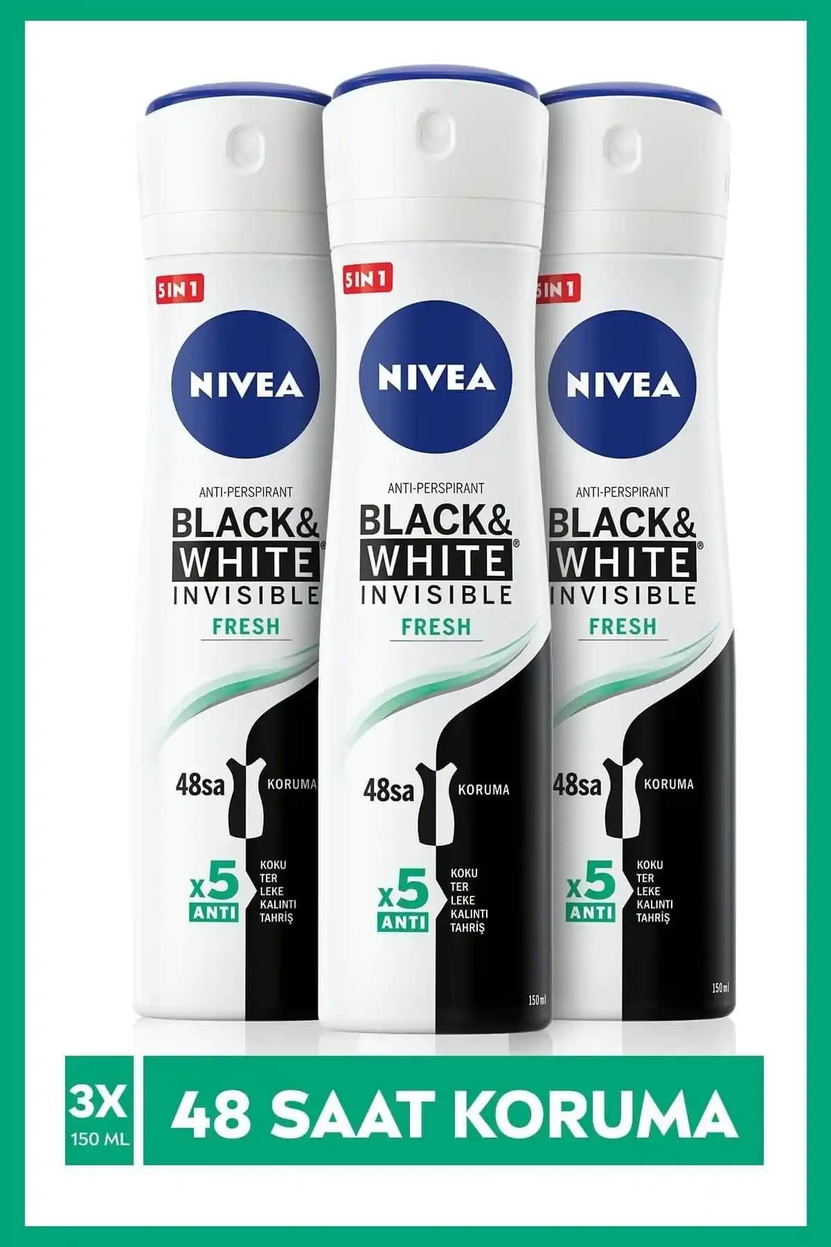 NIVEA Invısıble Black&white Fresh Sprey Deodorant ve Privacy Men Karşılaştırması