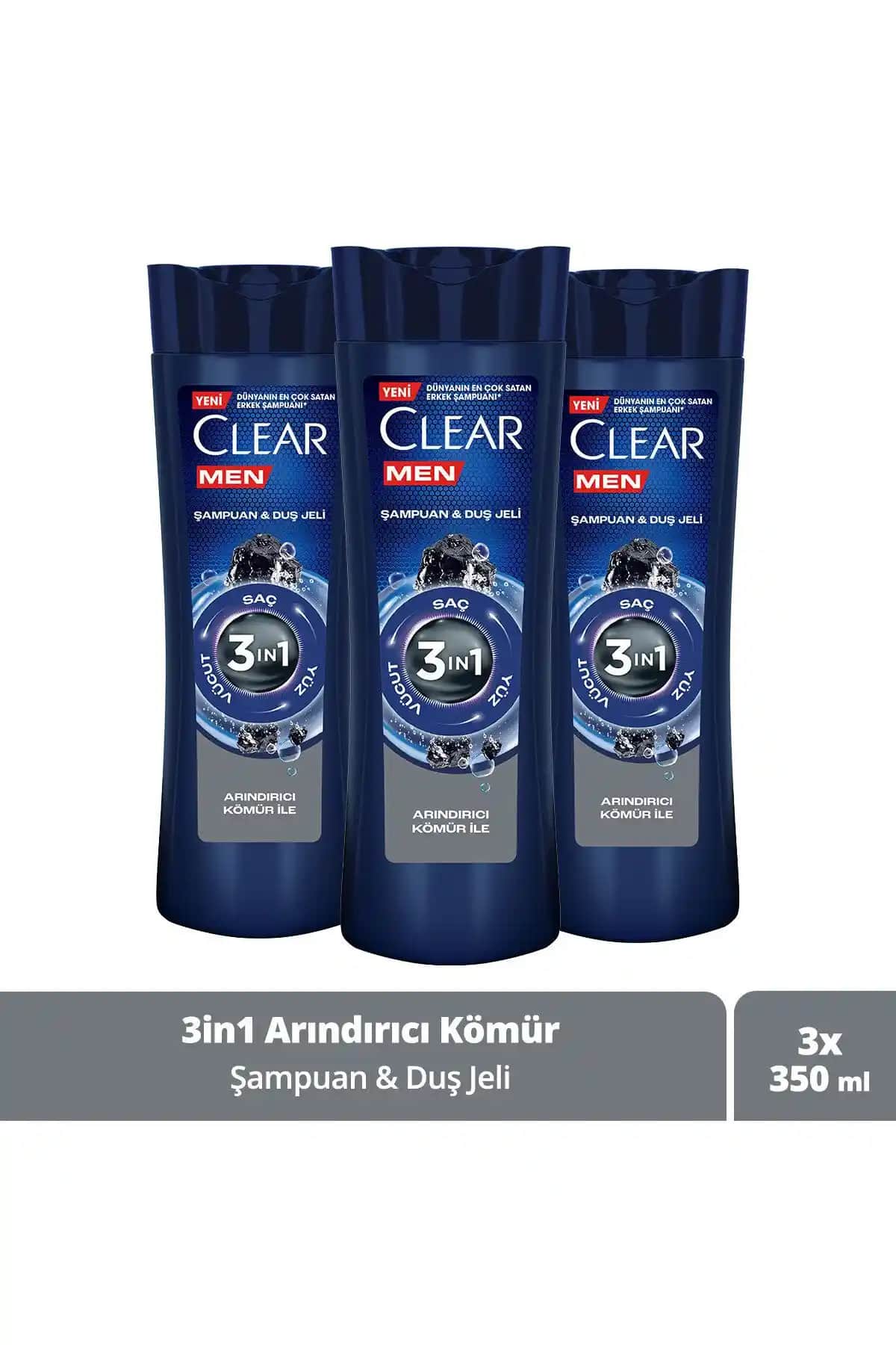 Clear Men 3 In 1 Şampuan ve Duş Jeli: Kömür ve Mentol Ürünlerinin İncelemesi
