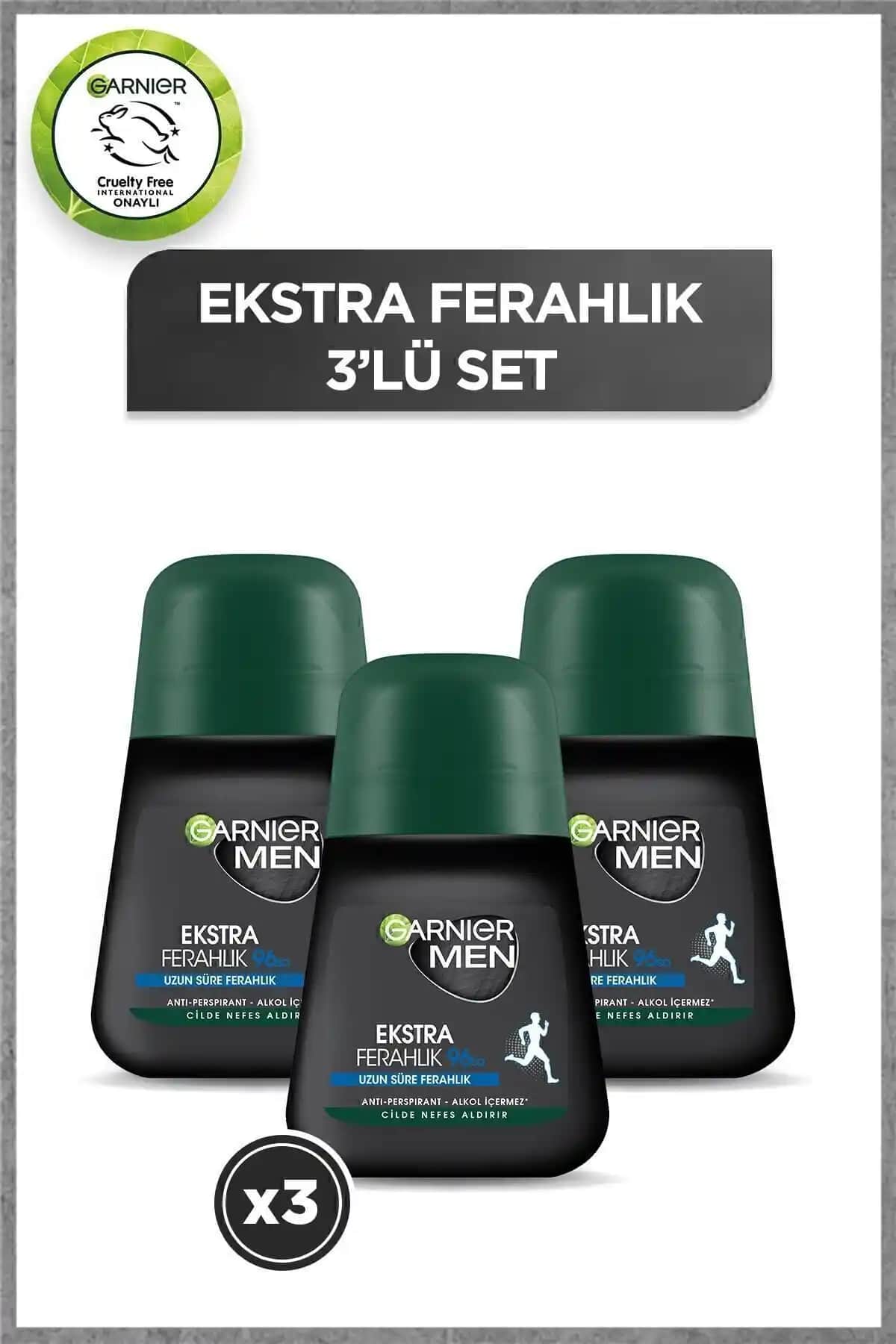 Garnier 3'lü Men Ekstra Ferahlık ve Mineral Lekesiz Koruma Roll-On Seti Karşılaştırması