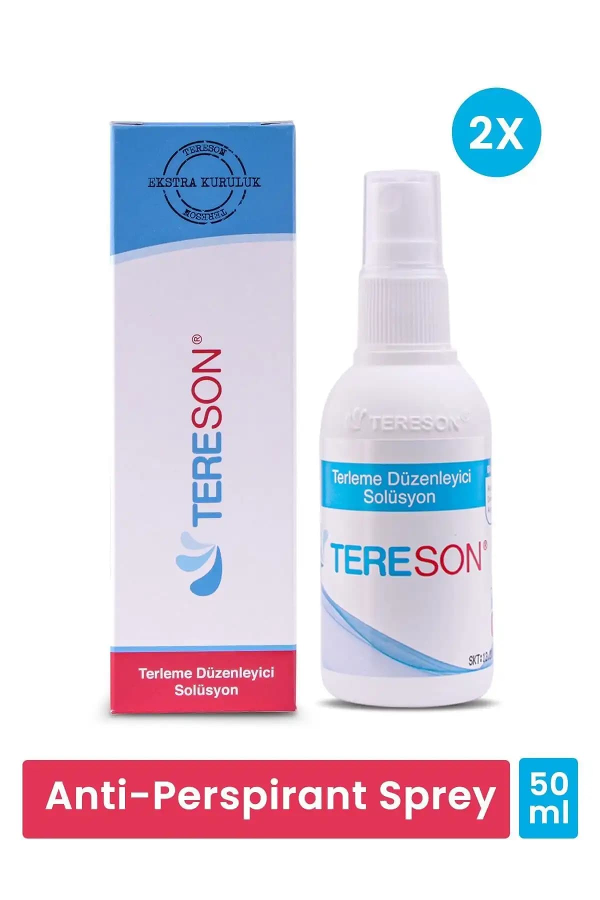Tereson El,ayak, Koltuk Altı Terleme Önleyici Ve Ter Kokusuna Karşı Koruma Sprey 2x50 ml
