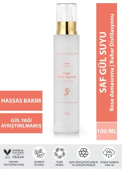 Bade Natural Gül Suyu Etkili Tonik: Doğal Cilt Bakımında Yenilikçi Çözüm