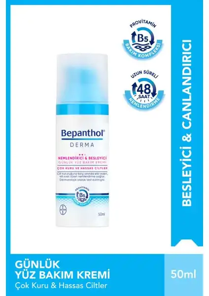 Bepanthol Derma Nemlendirici Günlük Yüz Bakım Kremi ile Cilt Bakımında Fark Yaratın