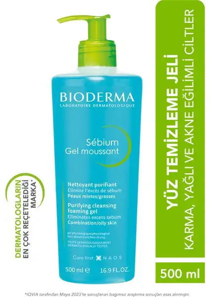 Bioderma Sebium Foaming Gel : Yağlı ve Akne Eğilimli Ciltler için Temizleme Jeli İncelemesi